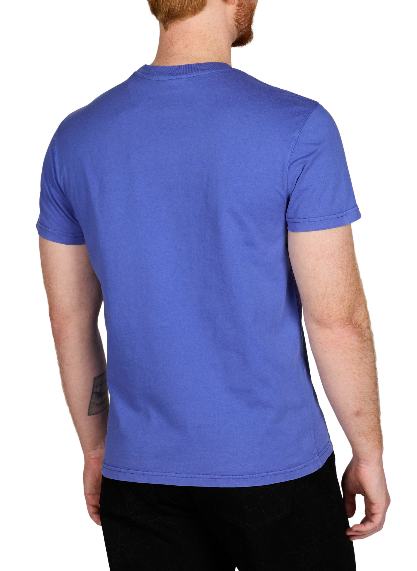 T-shirt Popincourt brodé en coton biologique MAISON LABICHE Bleu