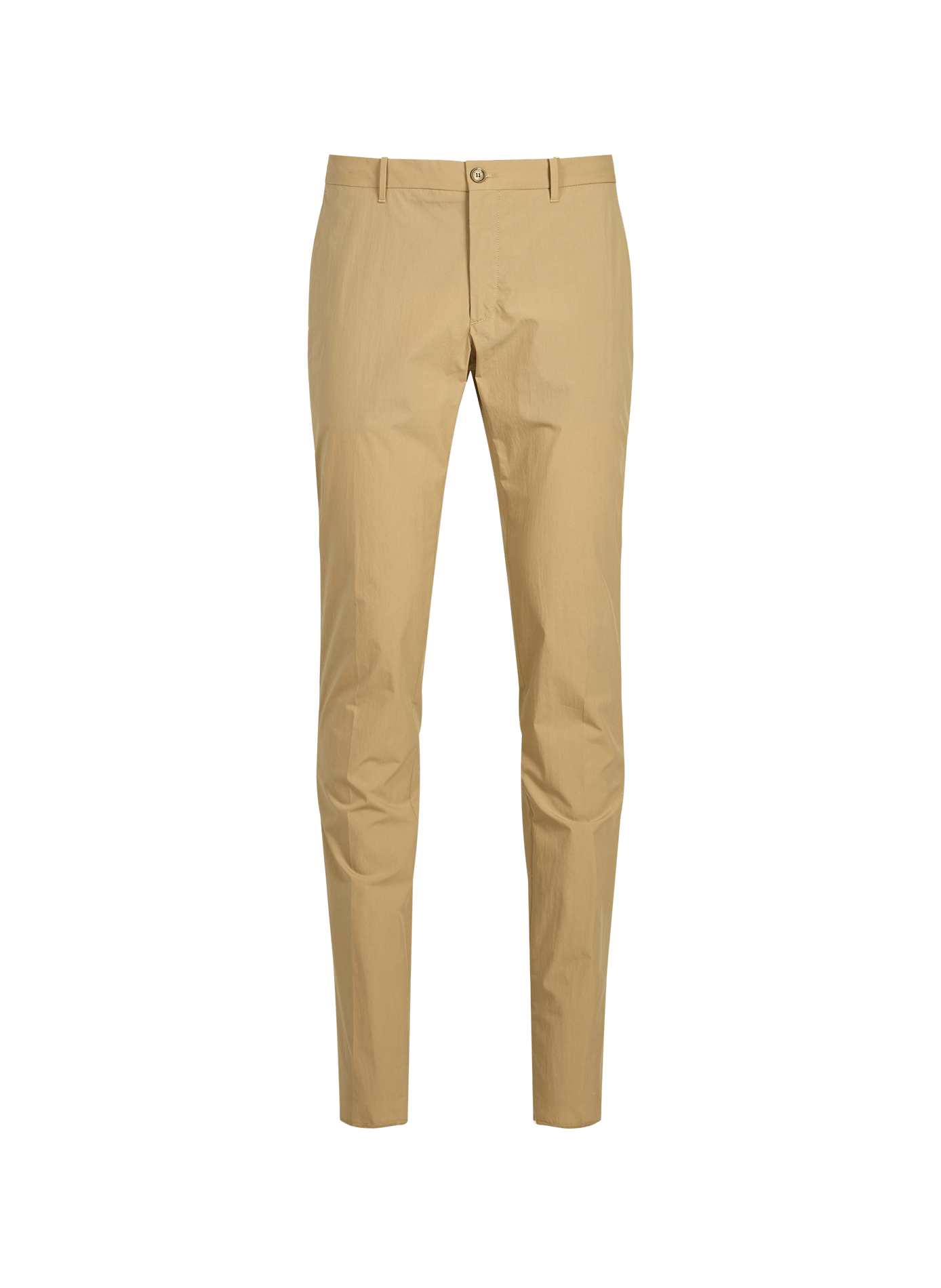Pantalon uni en coton mélangé SLOWEAR Beige