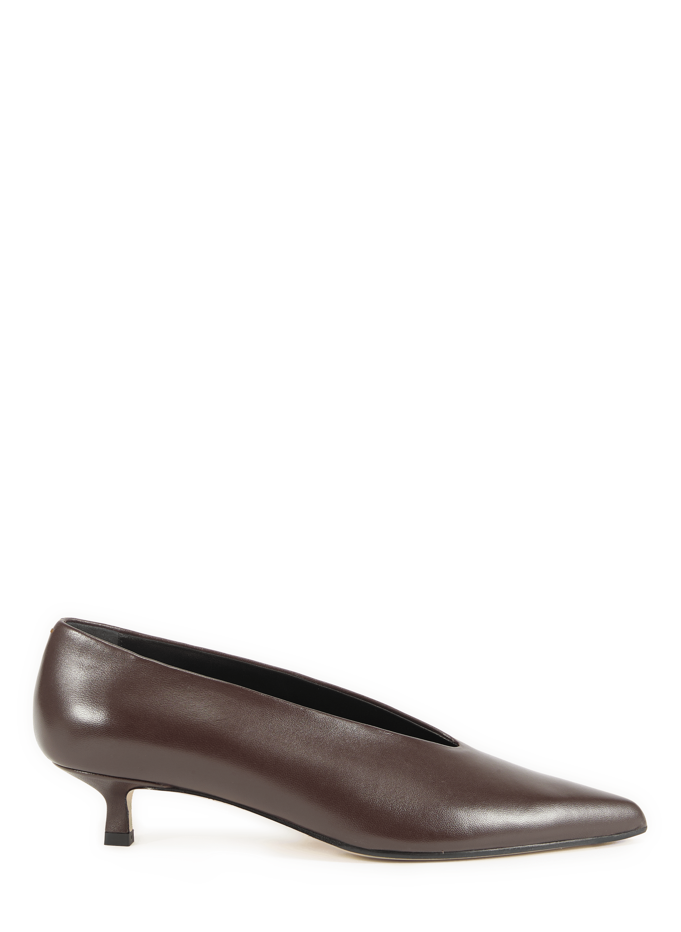 Escarpins Clara à bout pointu en cuir de veau AEYDE Brown