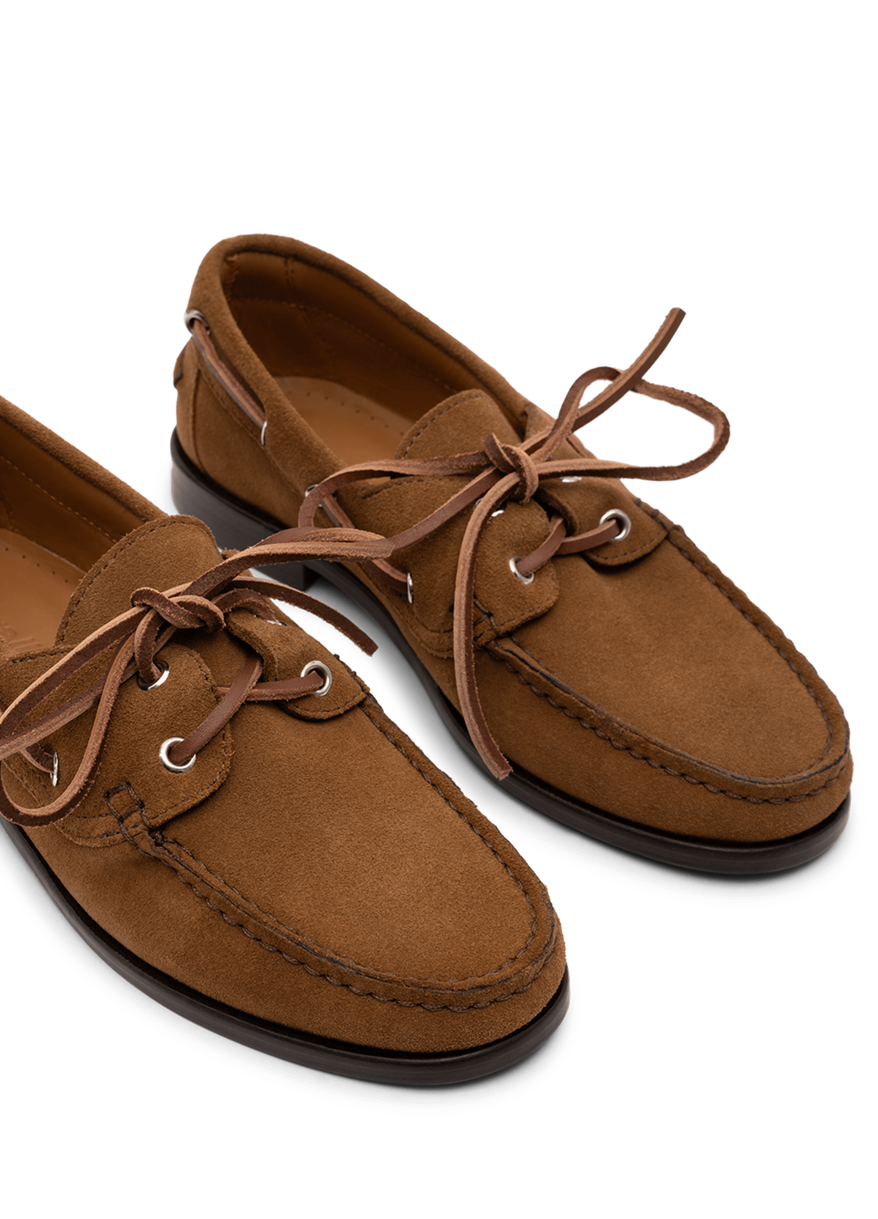 Mocassins colombia en veau velours PARALLELE Marron