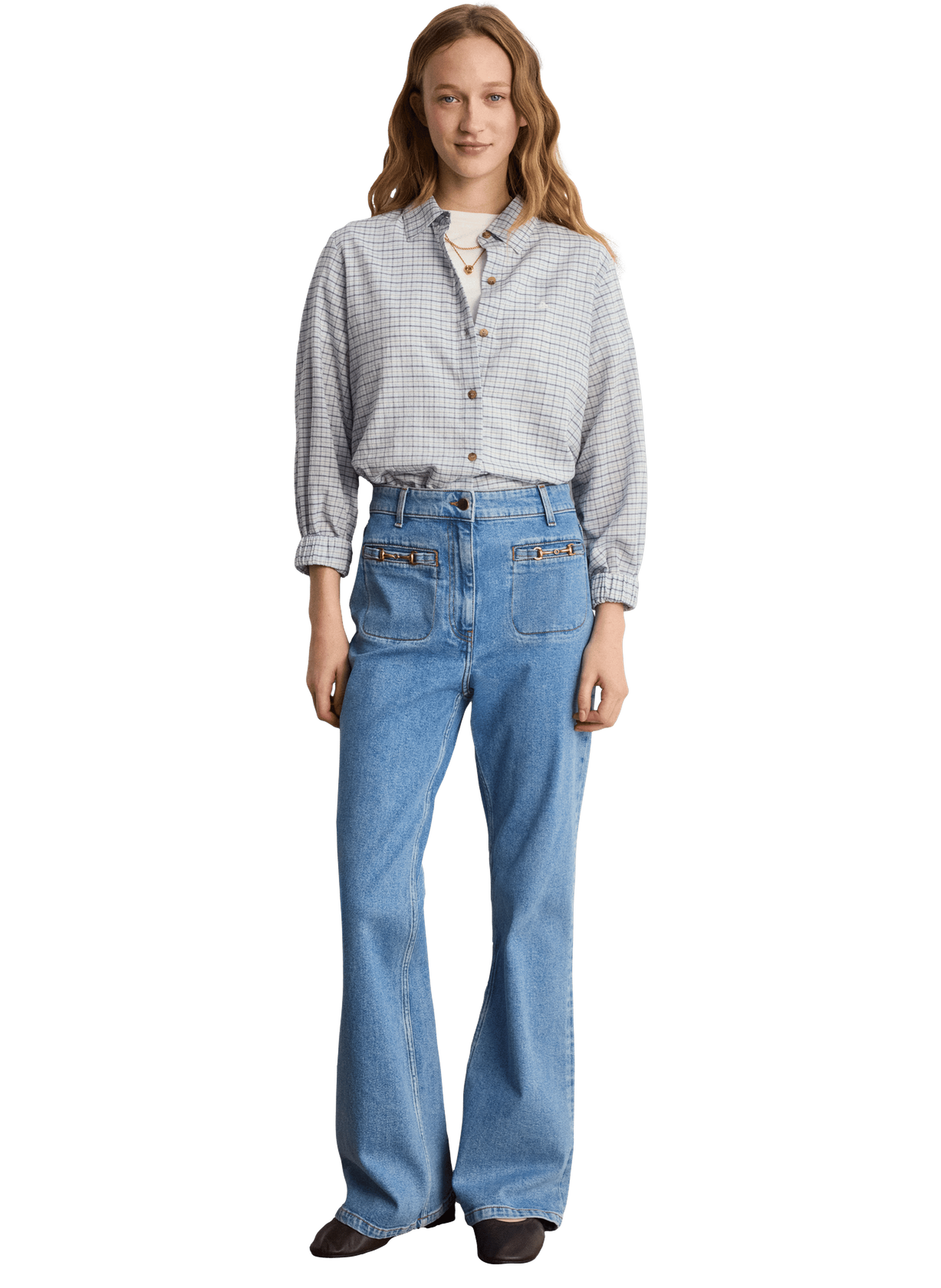 Jean bootcut à mors - brina PABLO Bleu