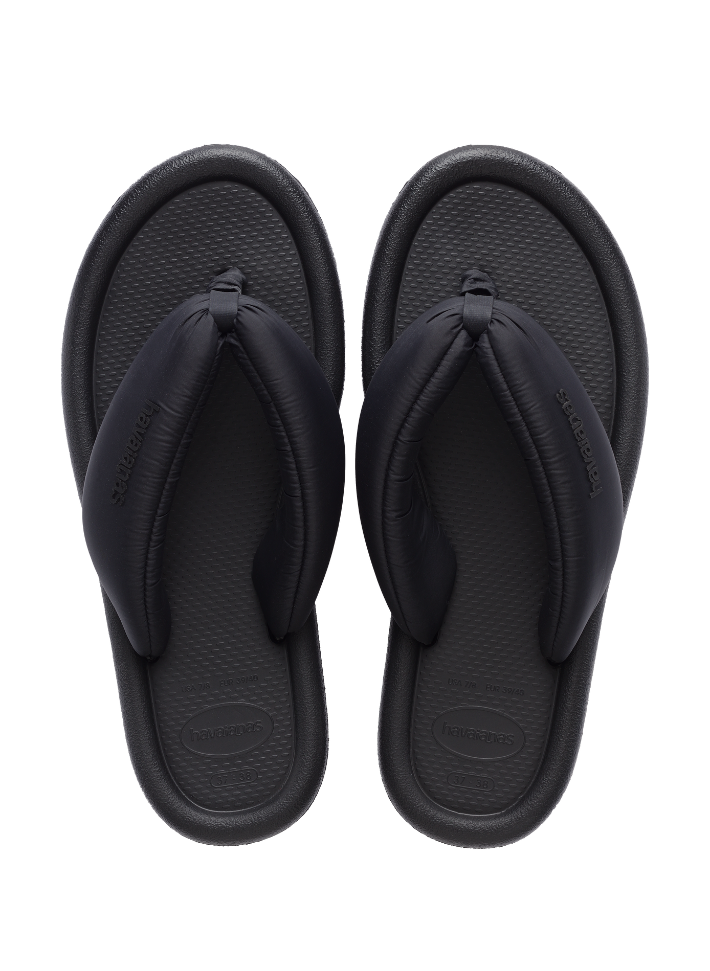 Maxi Puffed Up Quilted Strap Sandals HAVAIANAS Black