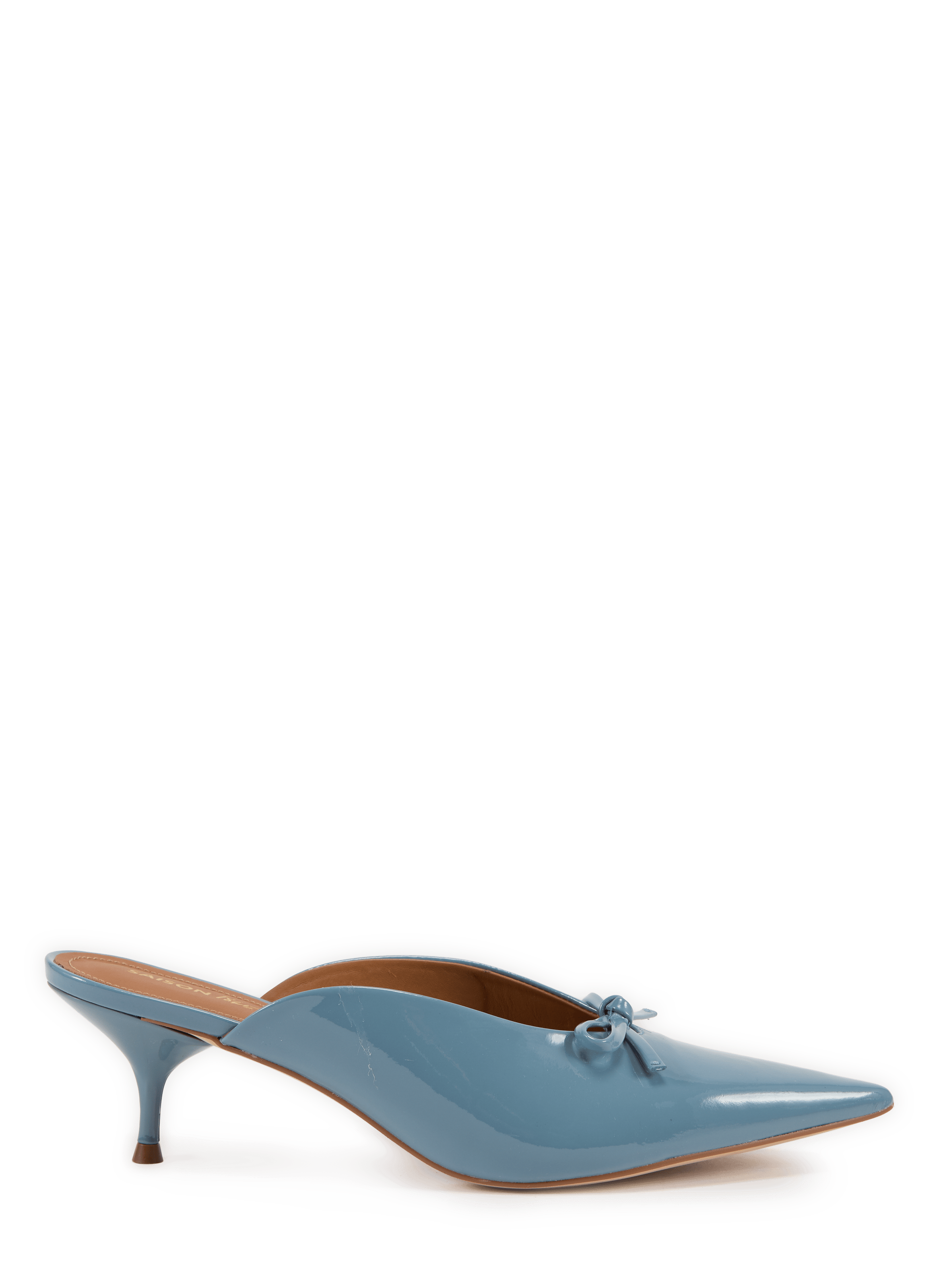 Sandales à talon Folie en cuir verni SAISON 1865 Bleu