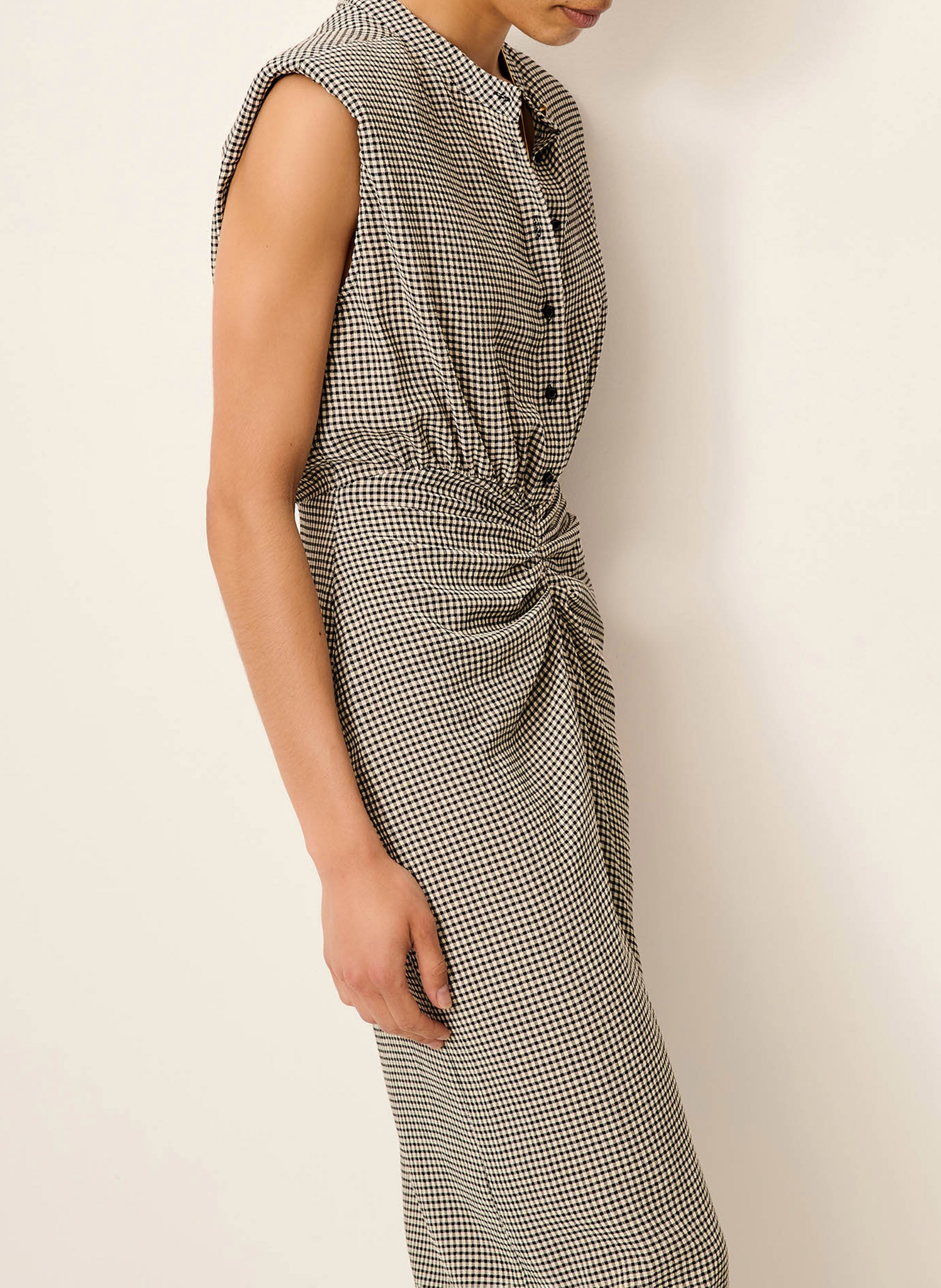 Robe midi col rond bellacala SESSUN Gris