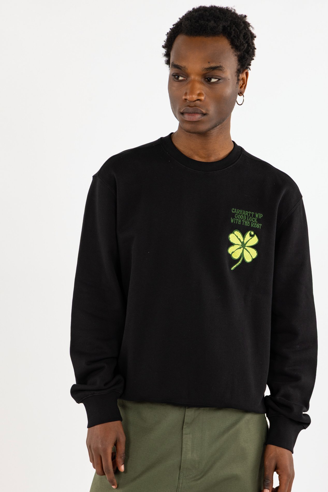Sweatshirt clover sweat CARHARTT WIP Noir