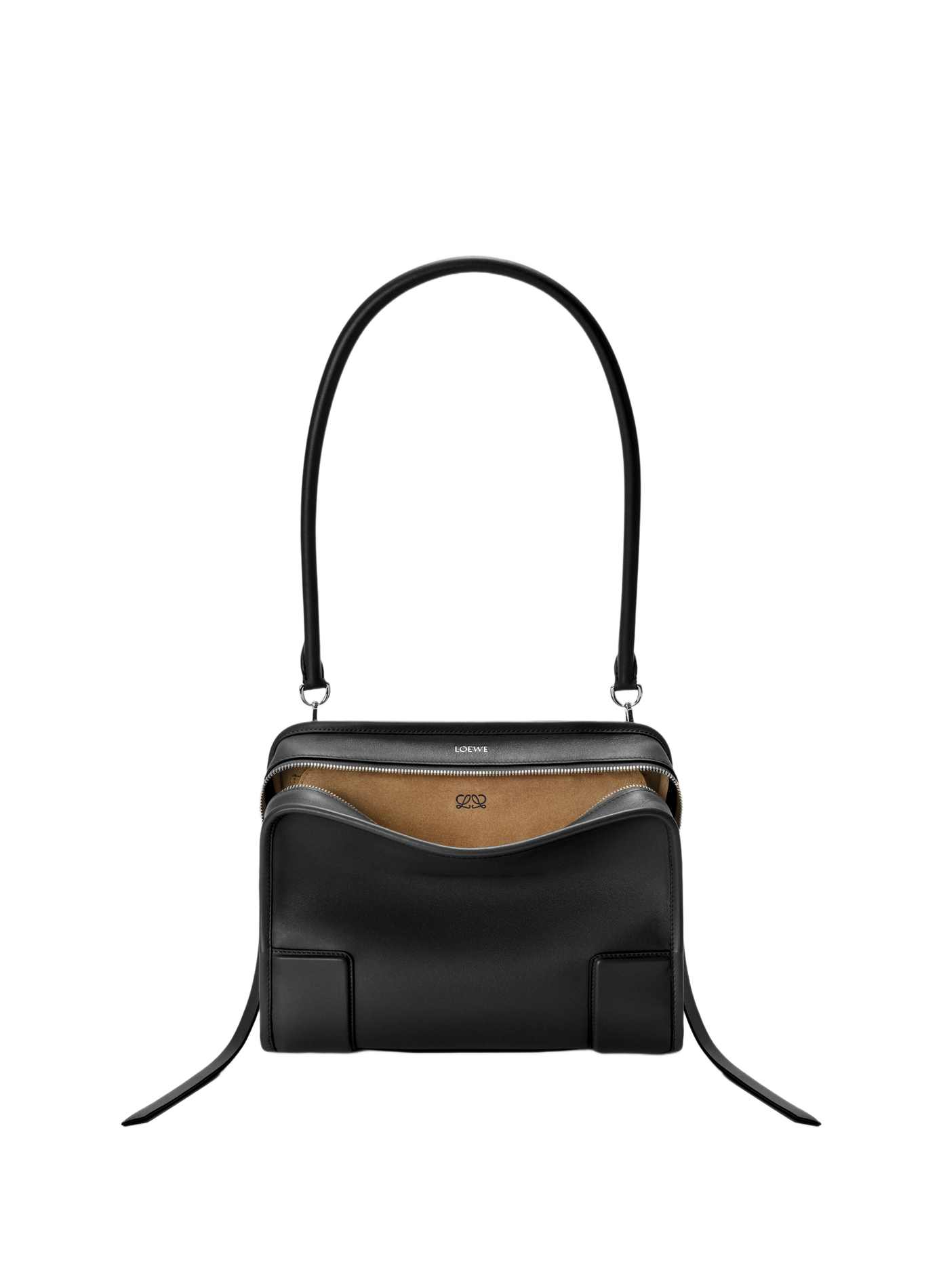 Amazona 180 medium handbag in soft calf leather LOEWE Black