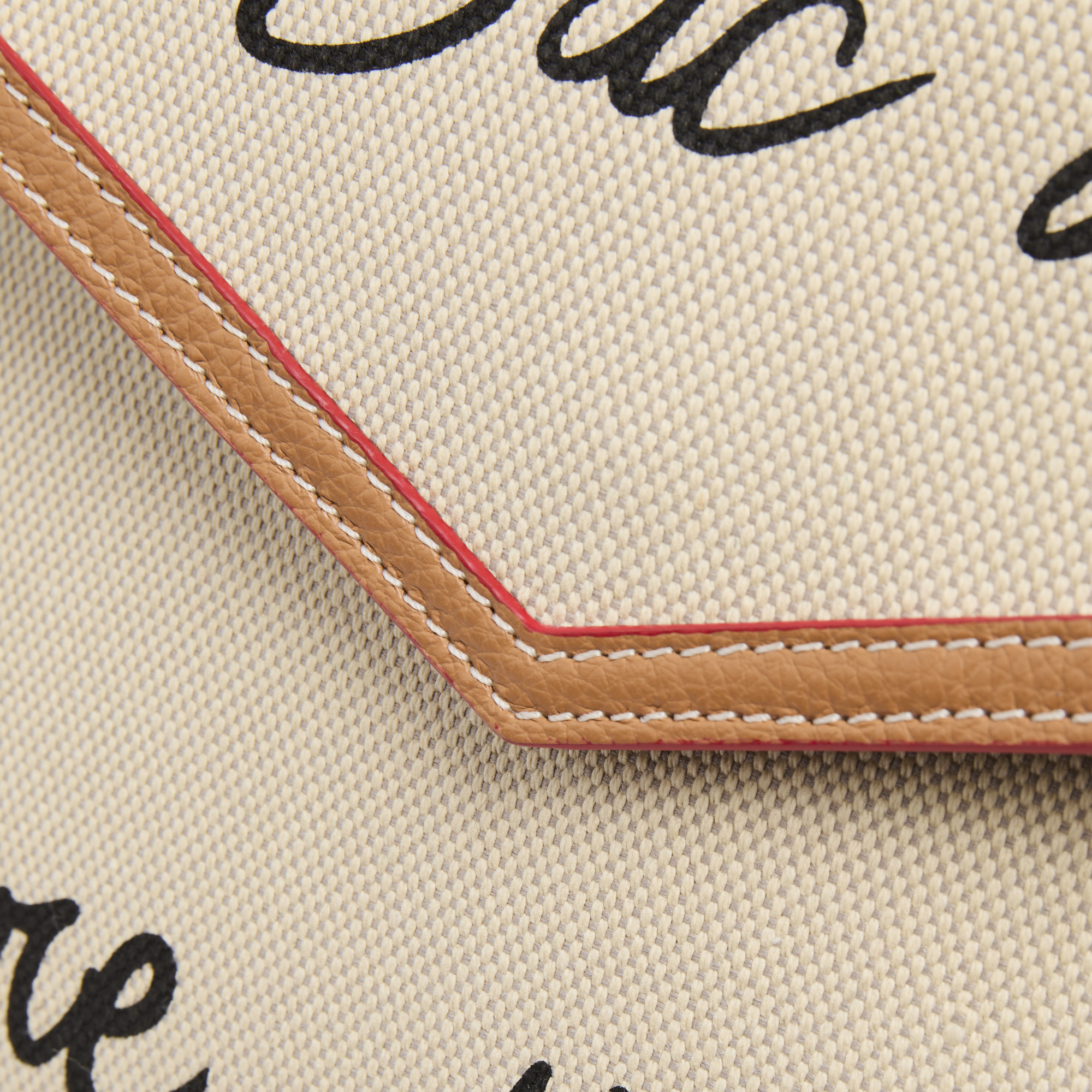 Shopper bag capsule 150 jaar in canvas en rundleer LANCEL Veelkleurig