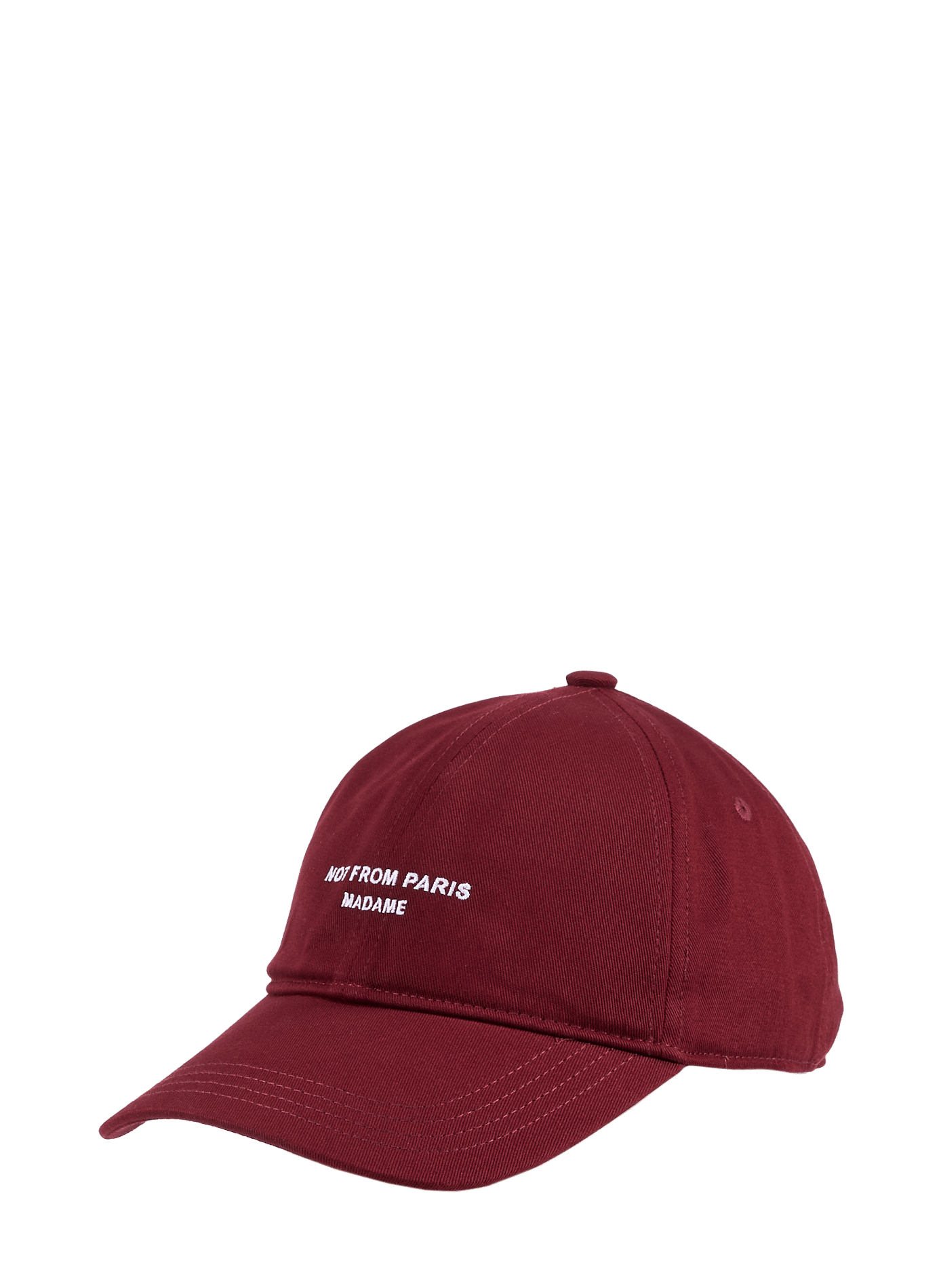 Cotton baseball cap with embroidered logo  DROLE DE MONSIEUR Red