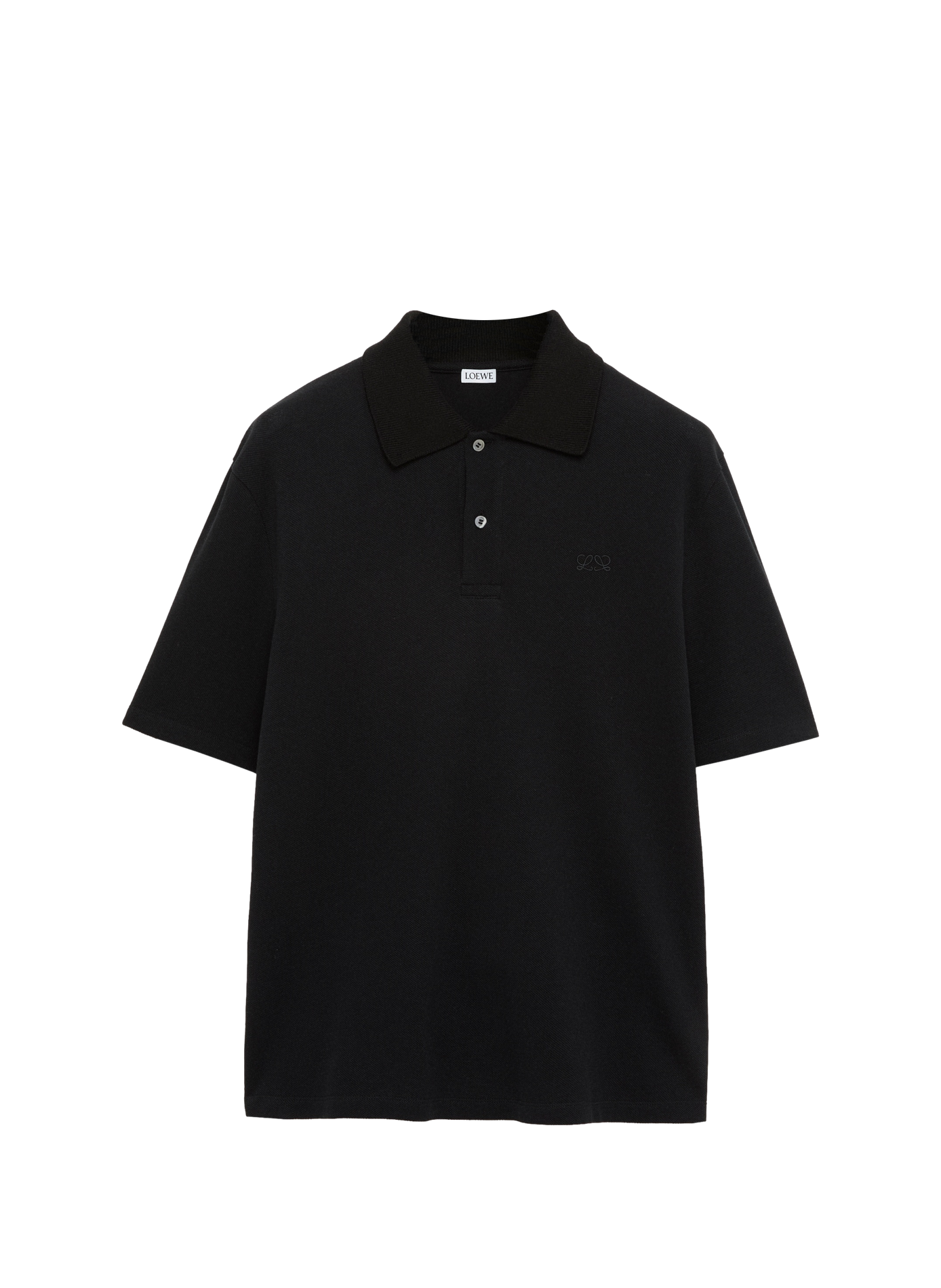 Poloshirt aus leichtem Pikee-Baumwolle LOEWE Schwarz