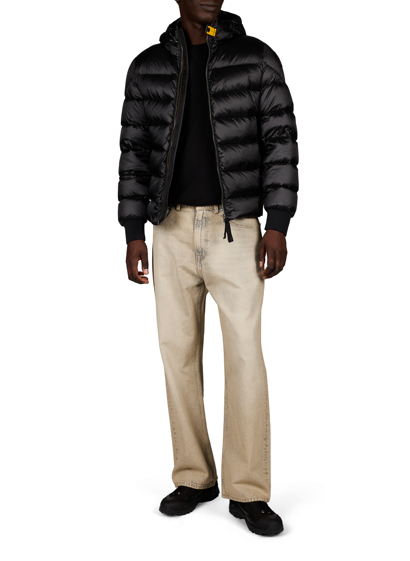 Doudoune matelassé Pharr à capuche PARAJUMPERS Noir
