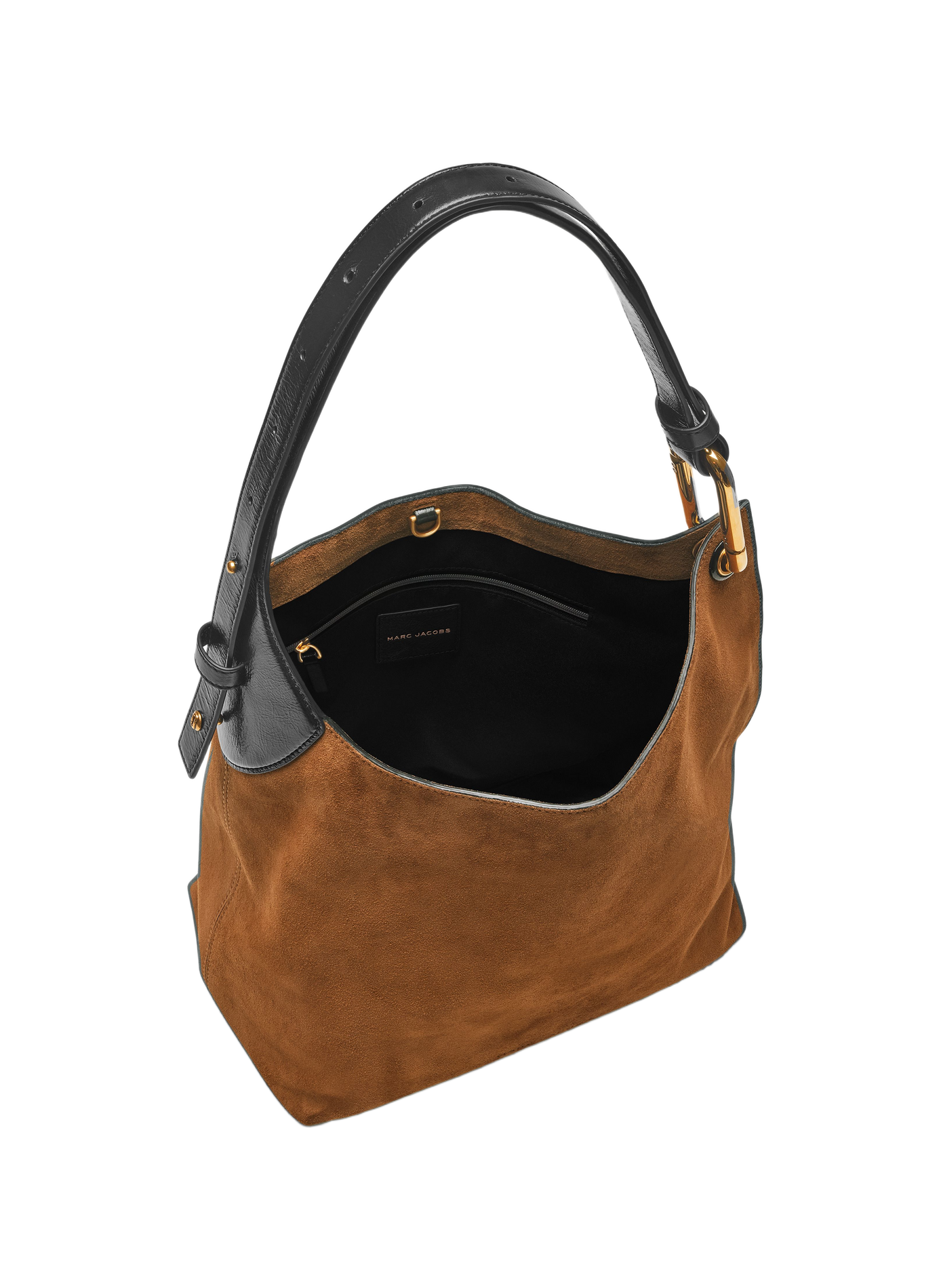 The Scene Bucket shoulder bag in suede leather MARC JACOBS Brown