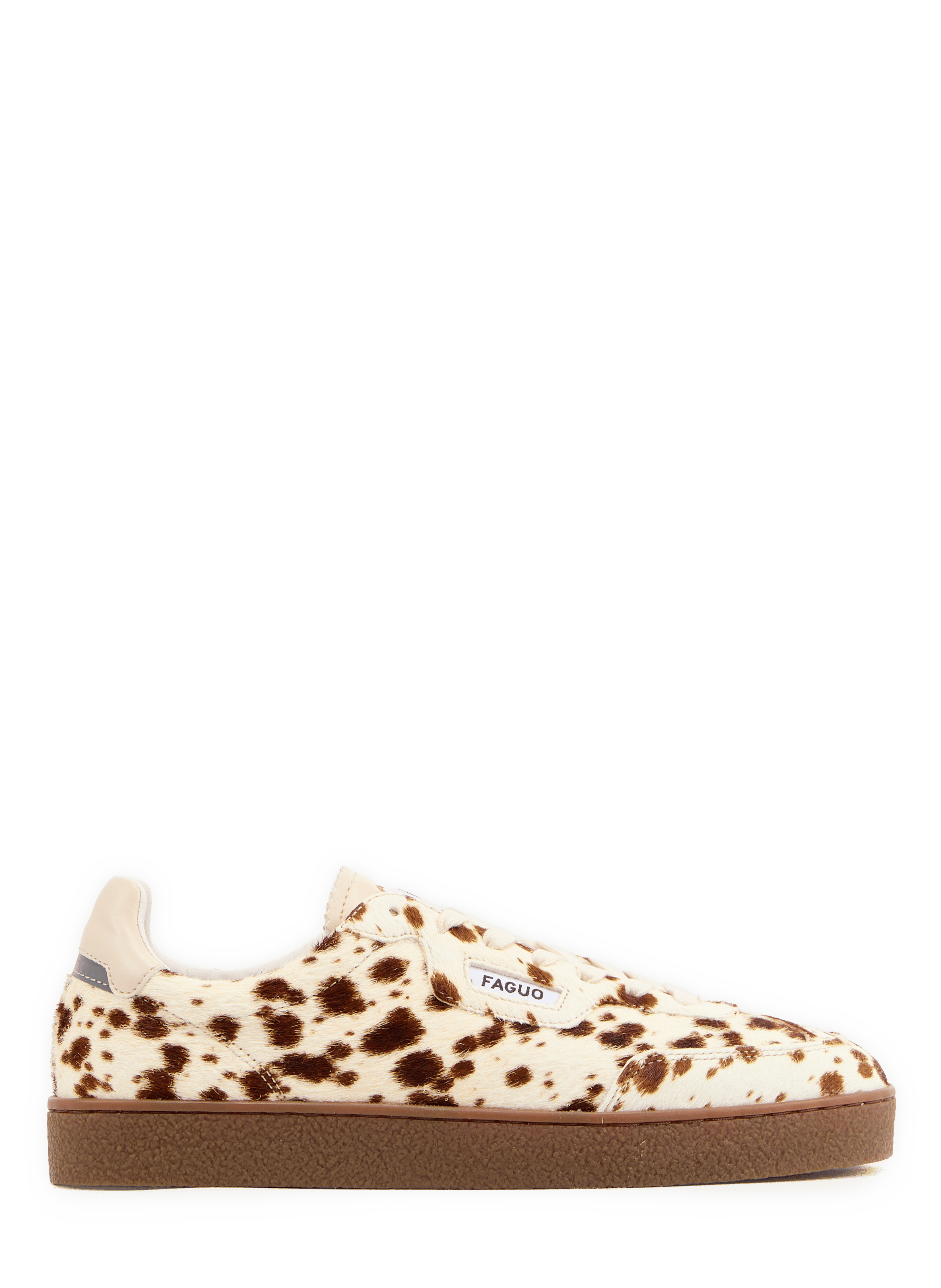Sneakers Lumbo in gemengd runderleer FAGUO Beige
