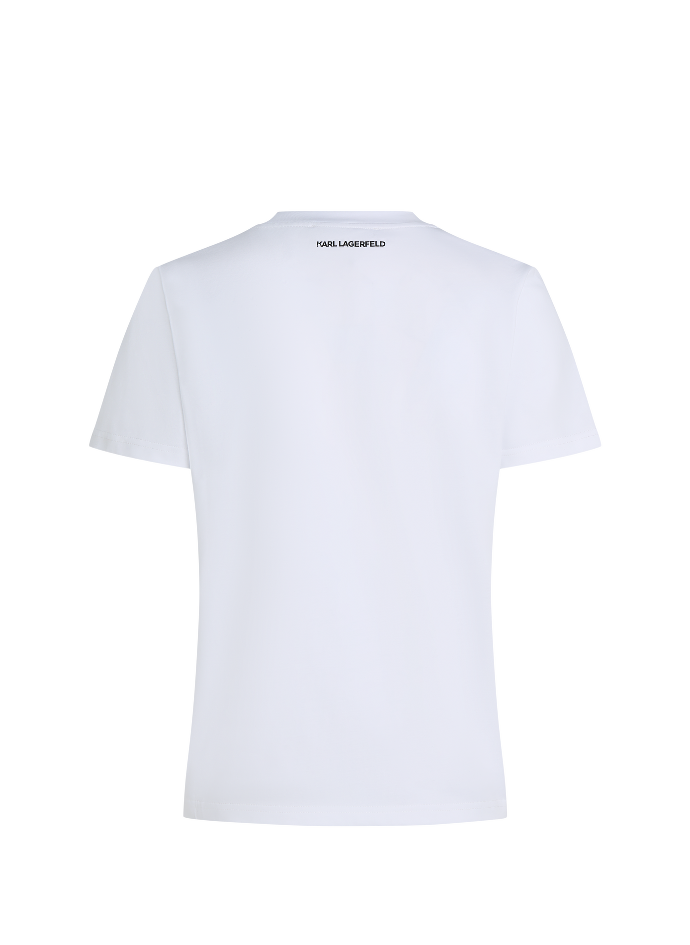 Rundhalsausschnitt T-Shirt aus Baumwolle KARL LAGERFELD Weiss