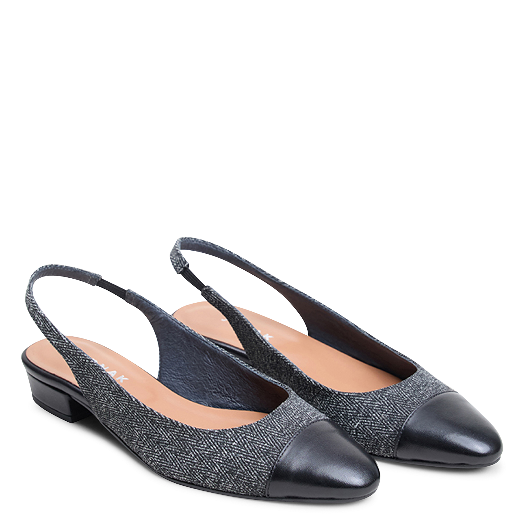 Ballerines slingbacks à petits talons decision JONAK Gris