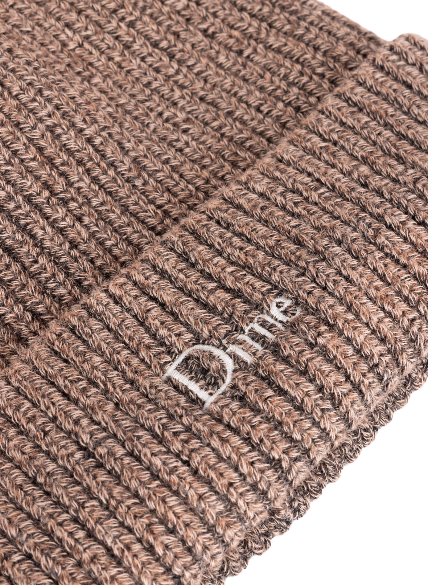 Cotton turn-up beanie DIME Beige