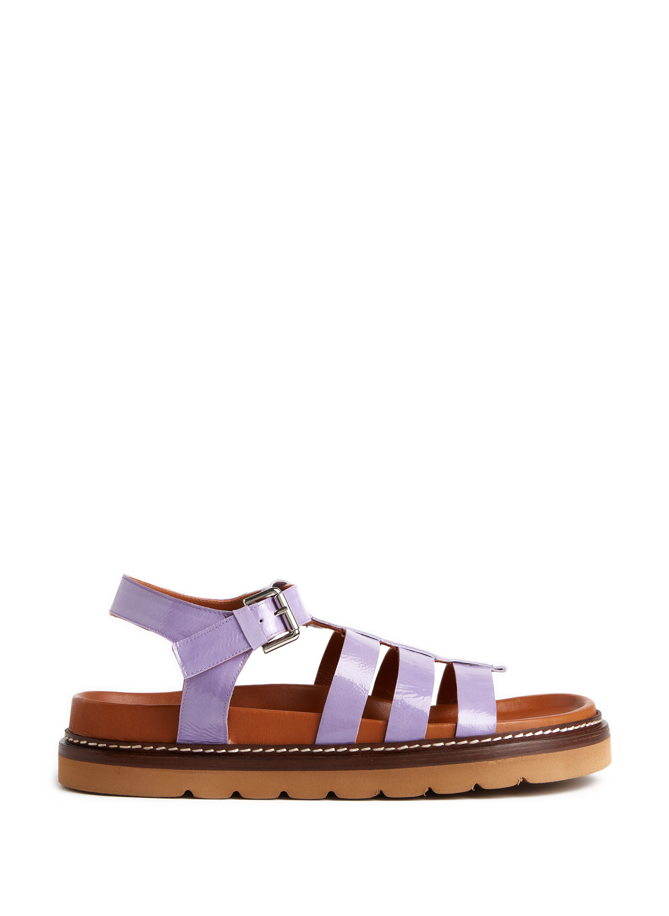 REJINA PYO Cami patent leather sandals Purple