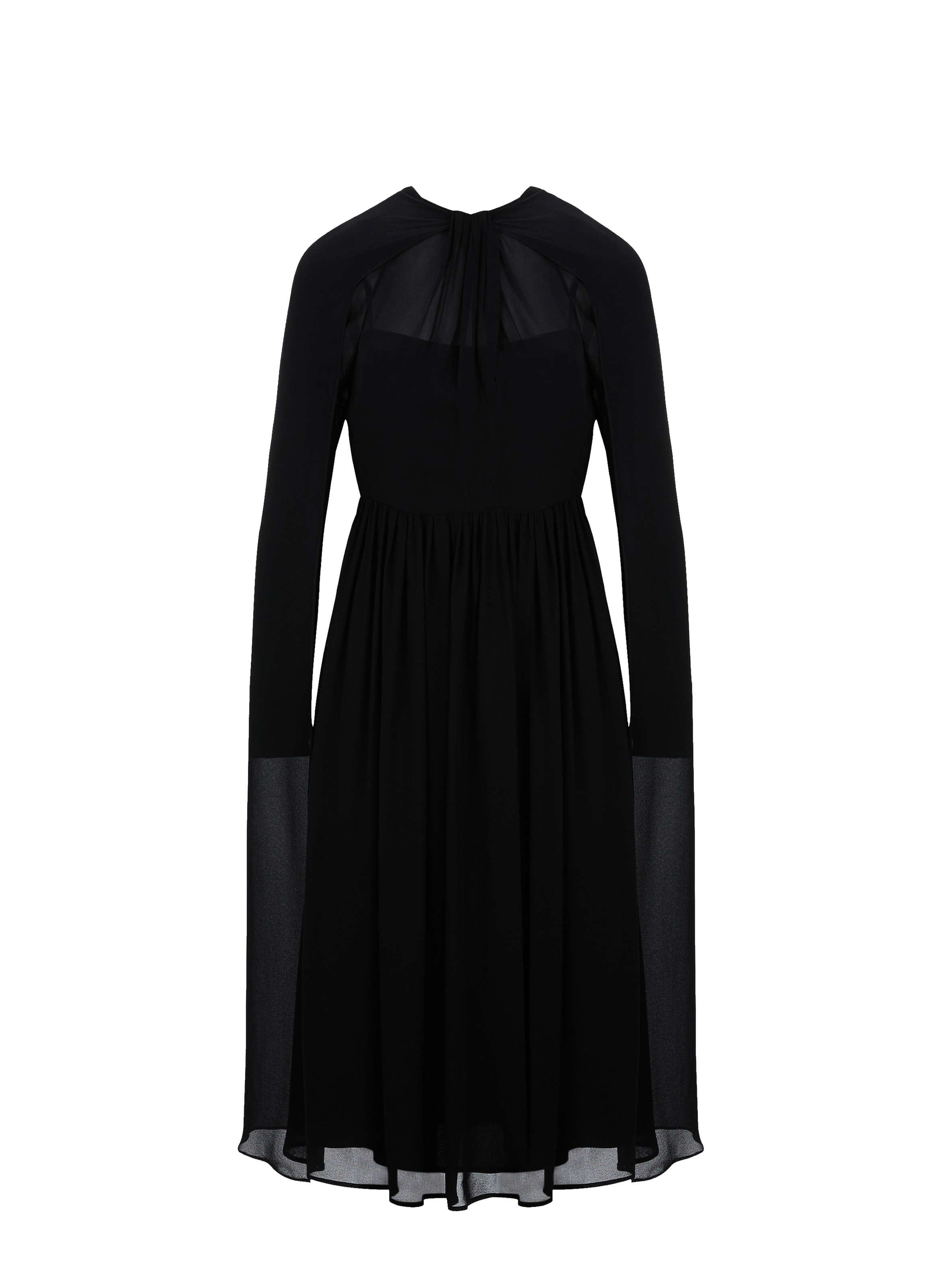 PRADA Dress with cape sleeves Black