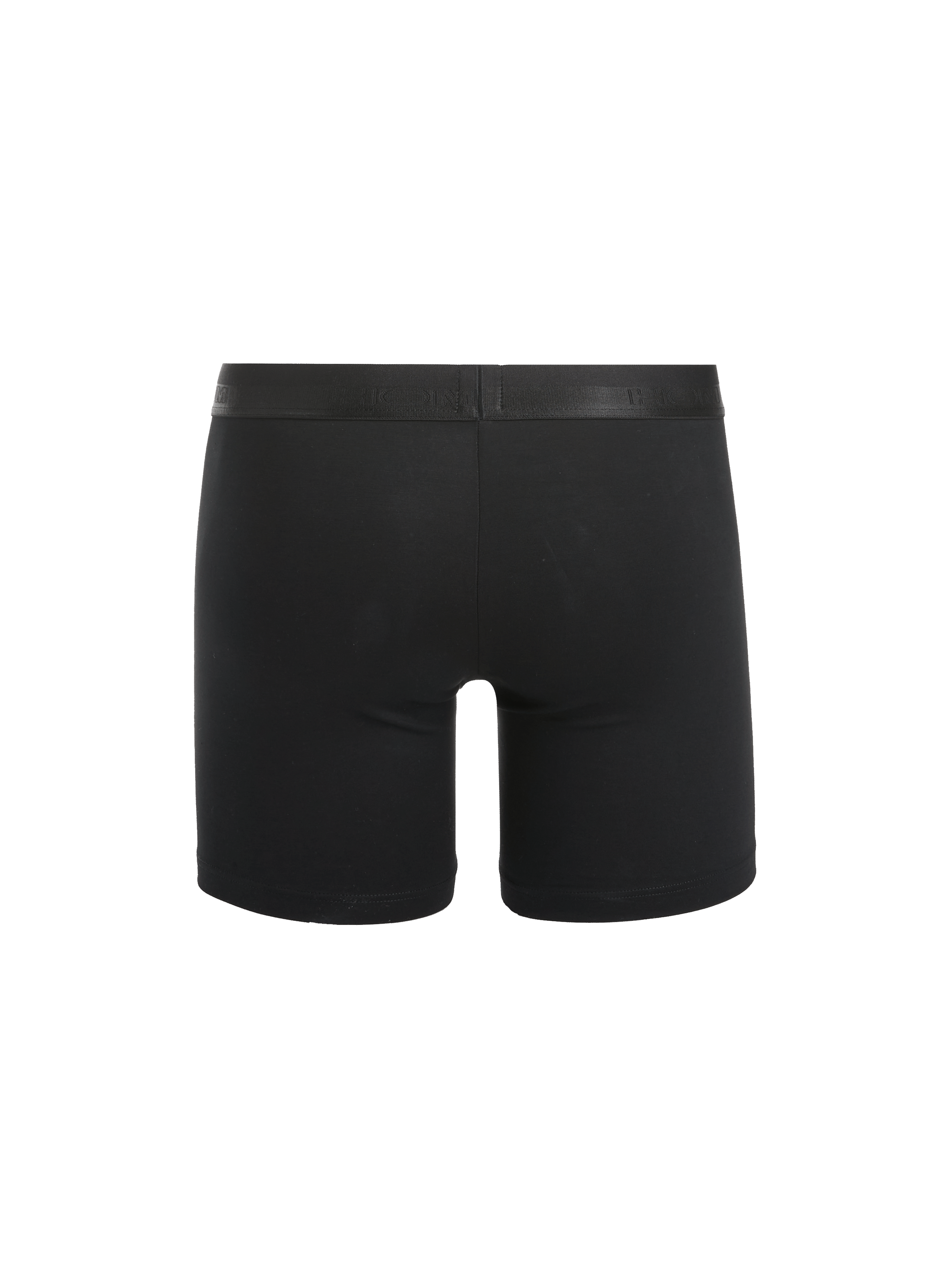 Mid-length cotton and modal boxers HOM Black