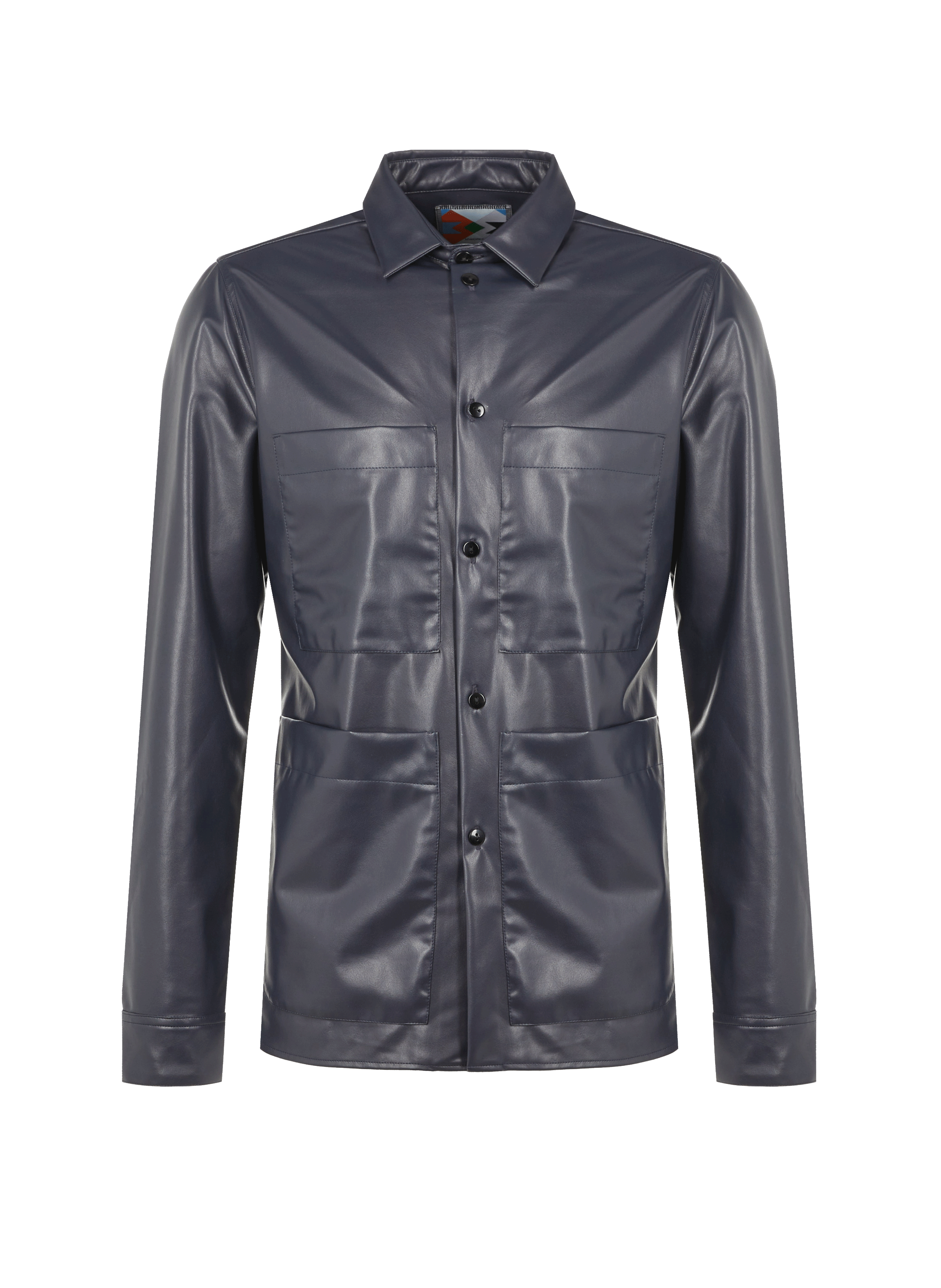 Chemise en cuir vegan