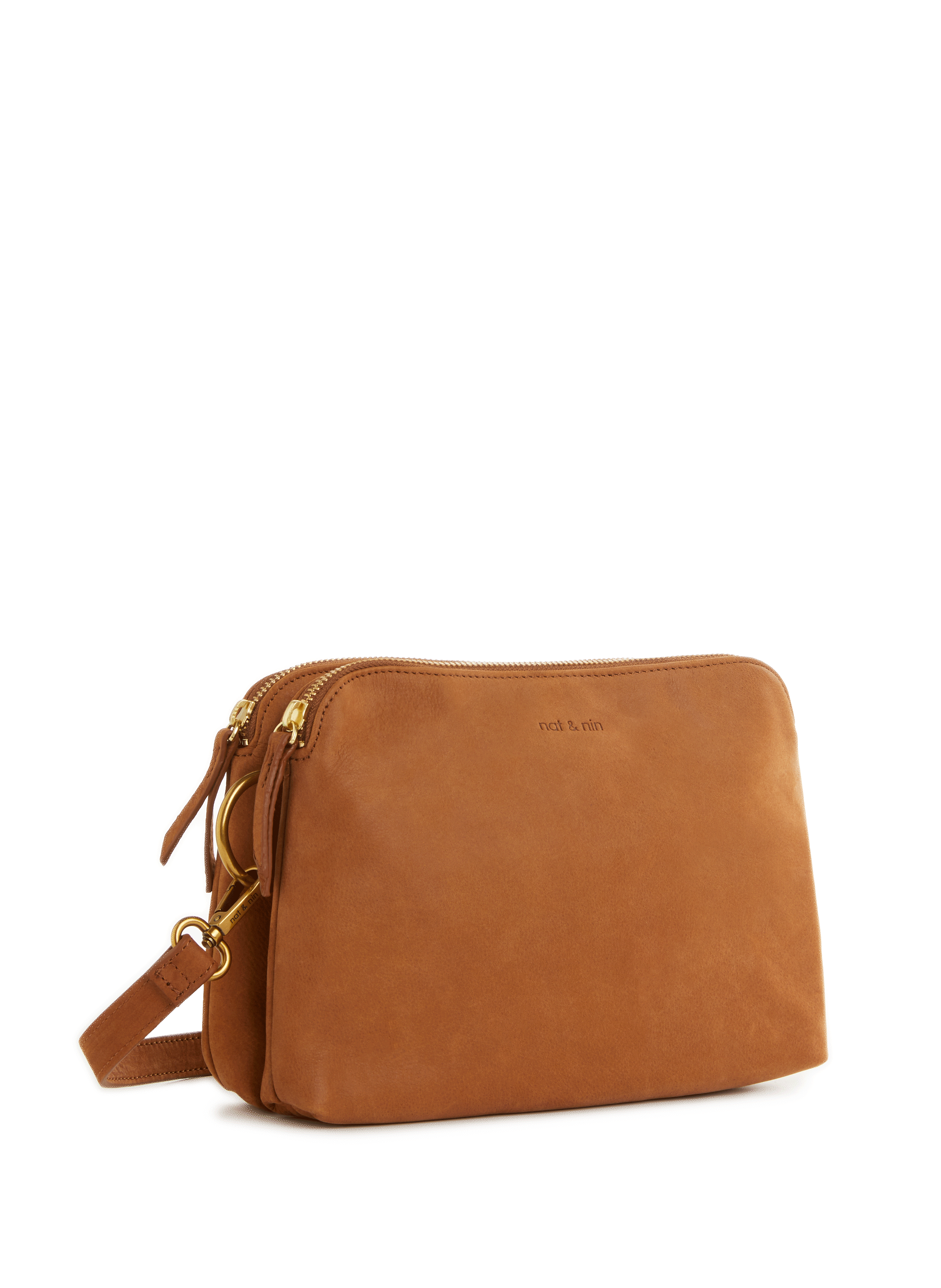 Nael leather shoulder bag NAT & NIN Brown
