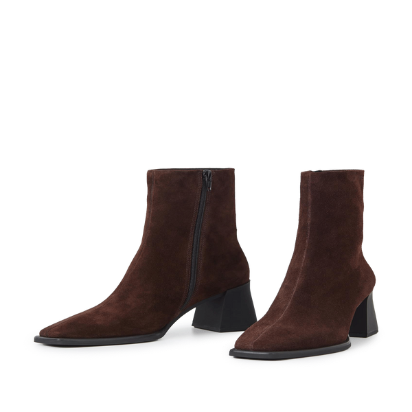 Vagabond Heda Leather Ankle Boots In Brown
