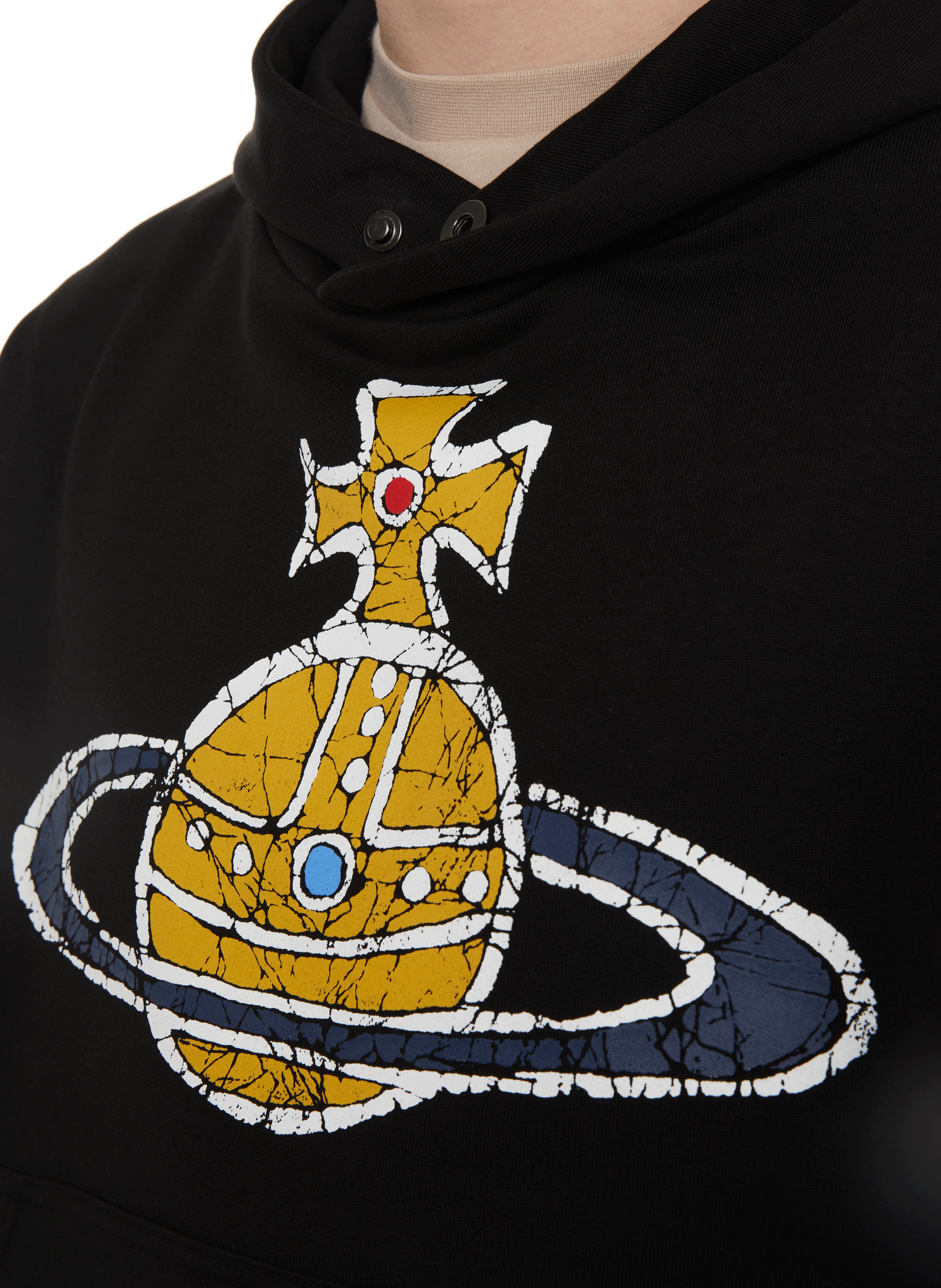 Cotton logo hoodie VIVIENNE WESTWOOD Black