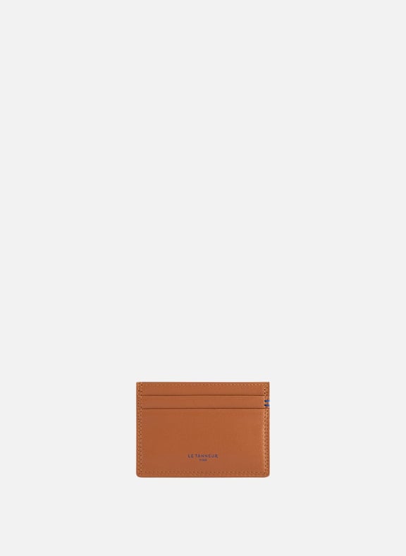 Porte cartes martin en cuir lisse Marron by LE TANNEUR LE TANNEUR Porte cartes martin en cuir lisse Marron