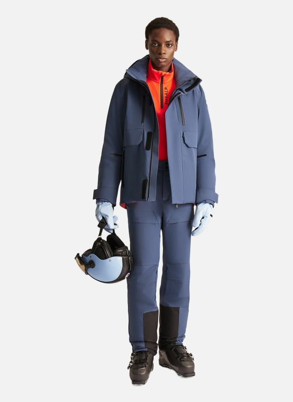Veste de ski john col capuche coupe regular Bleu by FUSALP FUSALP Veste de ski john col capuche coupe regular Bleu
