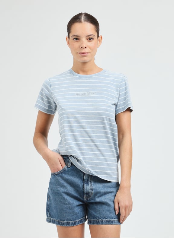 Striped T-shirt Grey by GUESS GUESS Striped T-shirt Grey