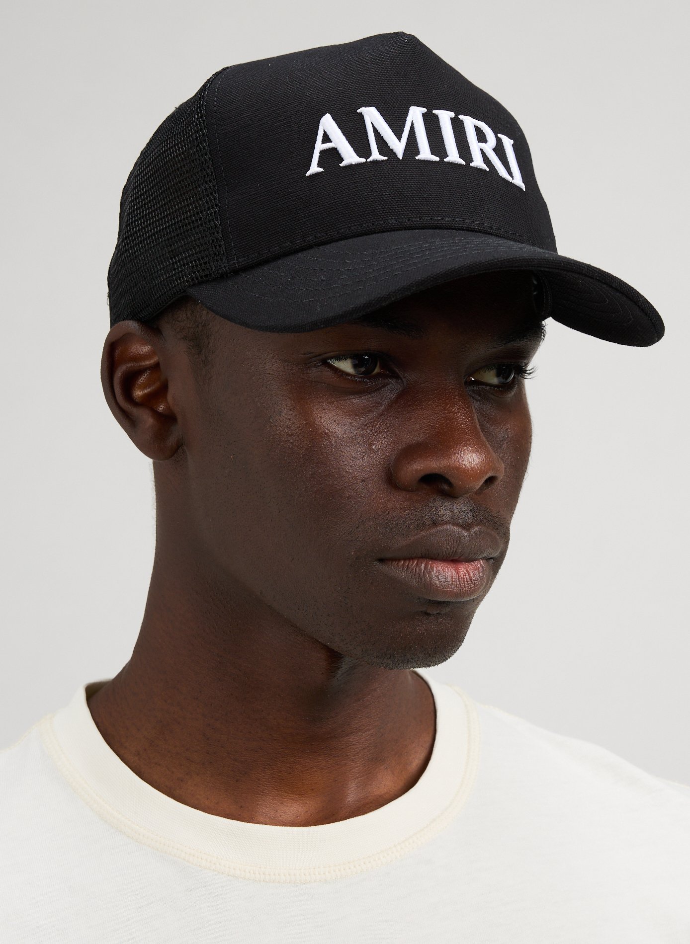 Casquette en mesh à logo AMIRI Noir