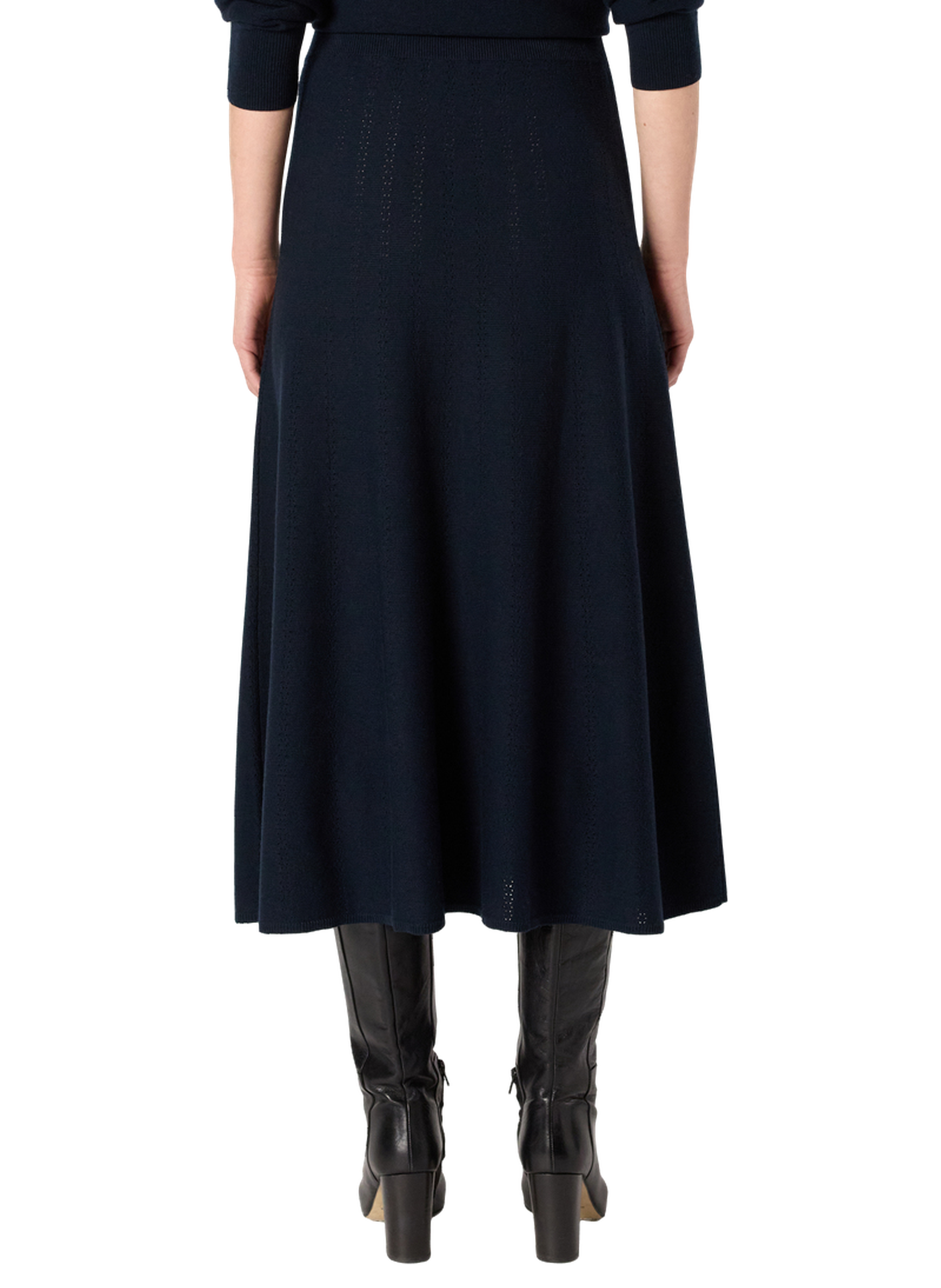 Jupe mi-longue en maille - bia GERARD DAREL Bleu