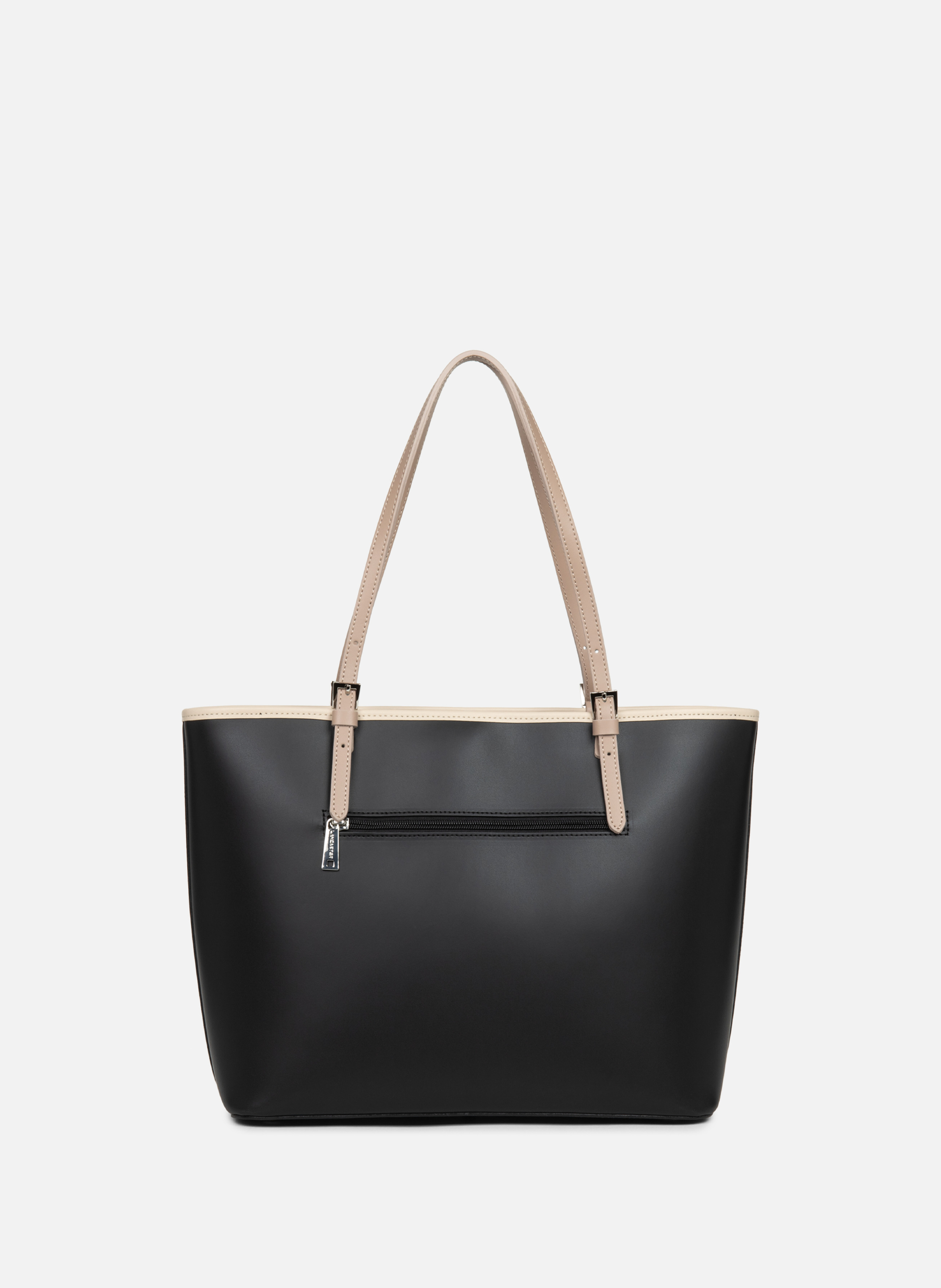 Grand sac cabas épaule - smooth Noir