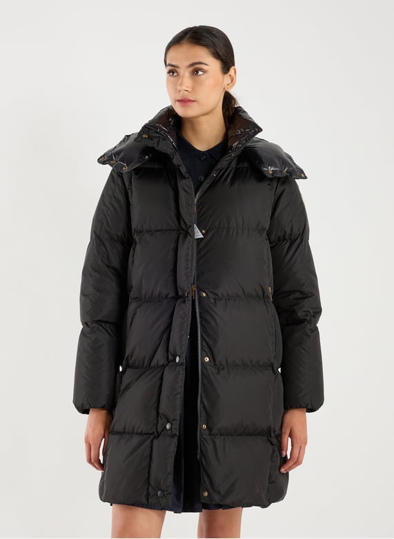 Doudoune matelassée mi-longue | Noir by MONCLER Doudoune matelassée mi-longue Noir