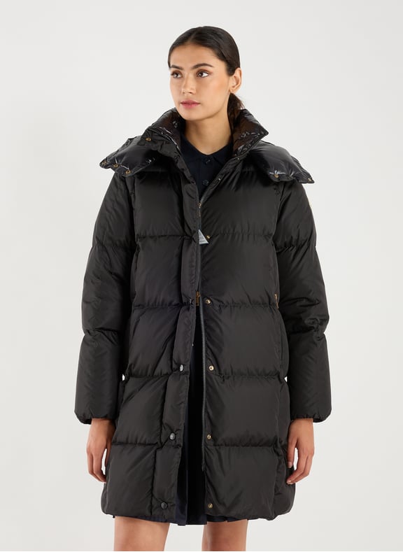 Doudoune matelassée mi-longue Noir by MONCLER MONCLER Doudoune matelassée mi-longue Noir