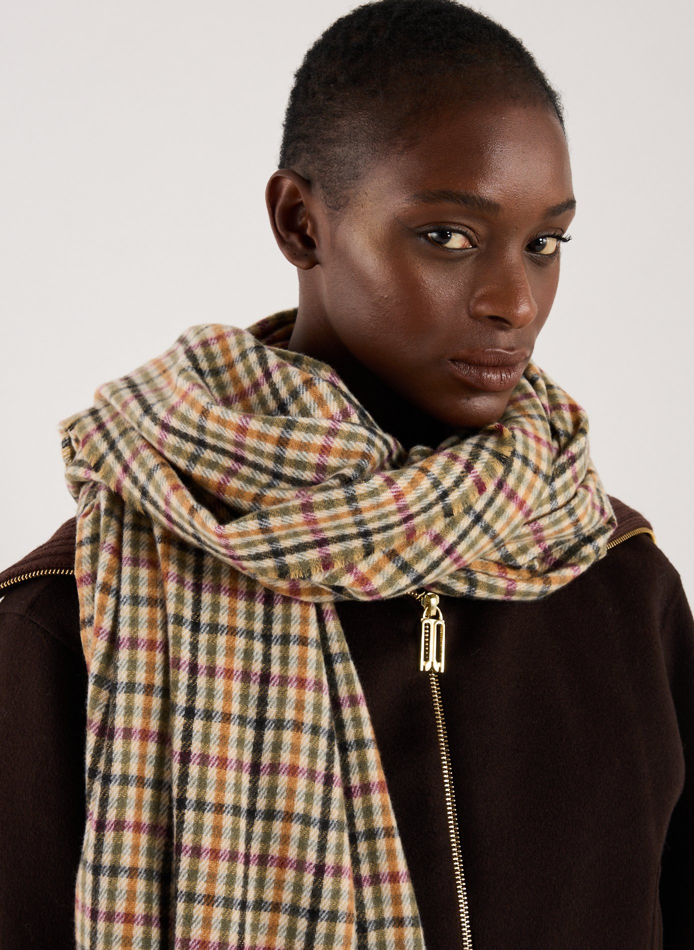 Check Scarf AU PRINTEMPS PARIS Multicolour