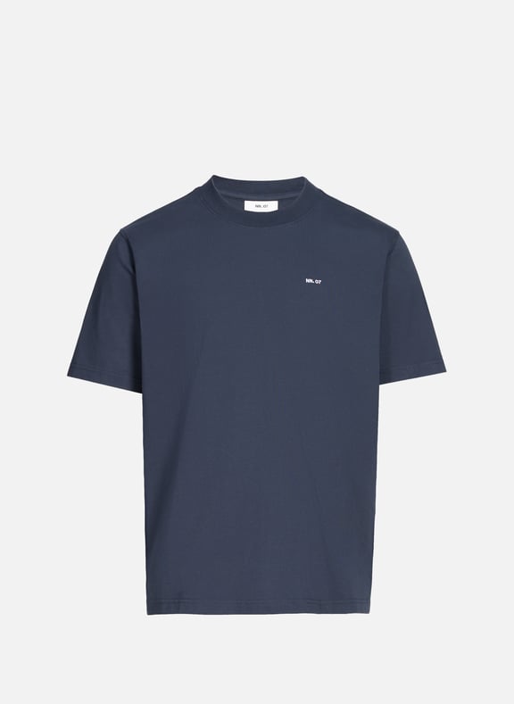 T-shirt col rond en coton Bleu by NN.07 NN.07 T-shirt col rond en coton Bleu