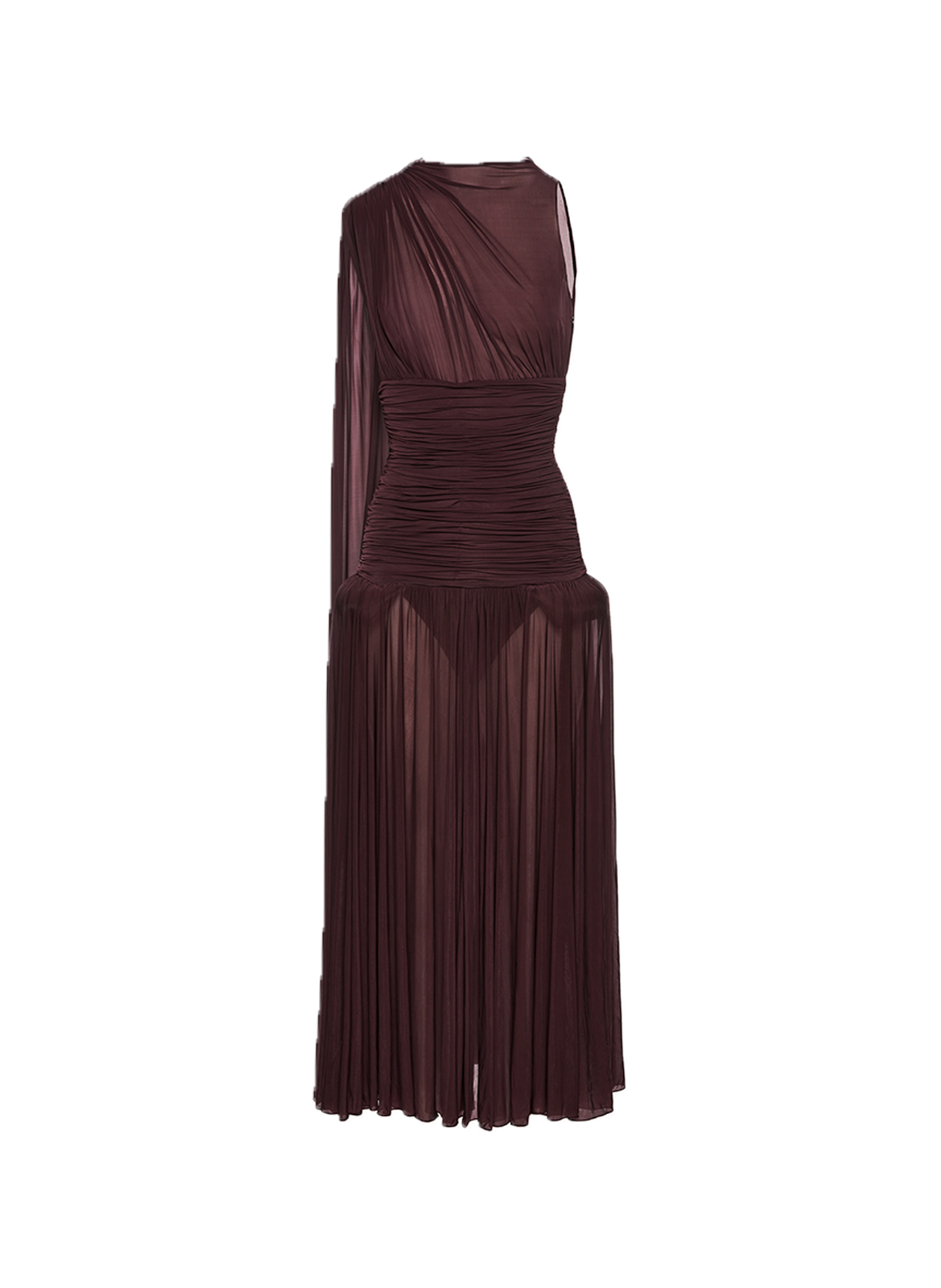 MAGDA BUTRYM Robe midi transparente Red
