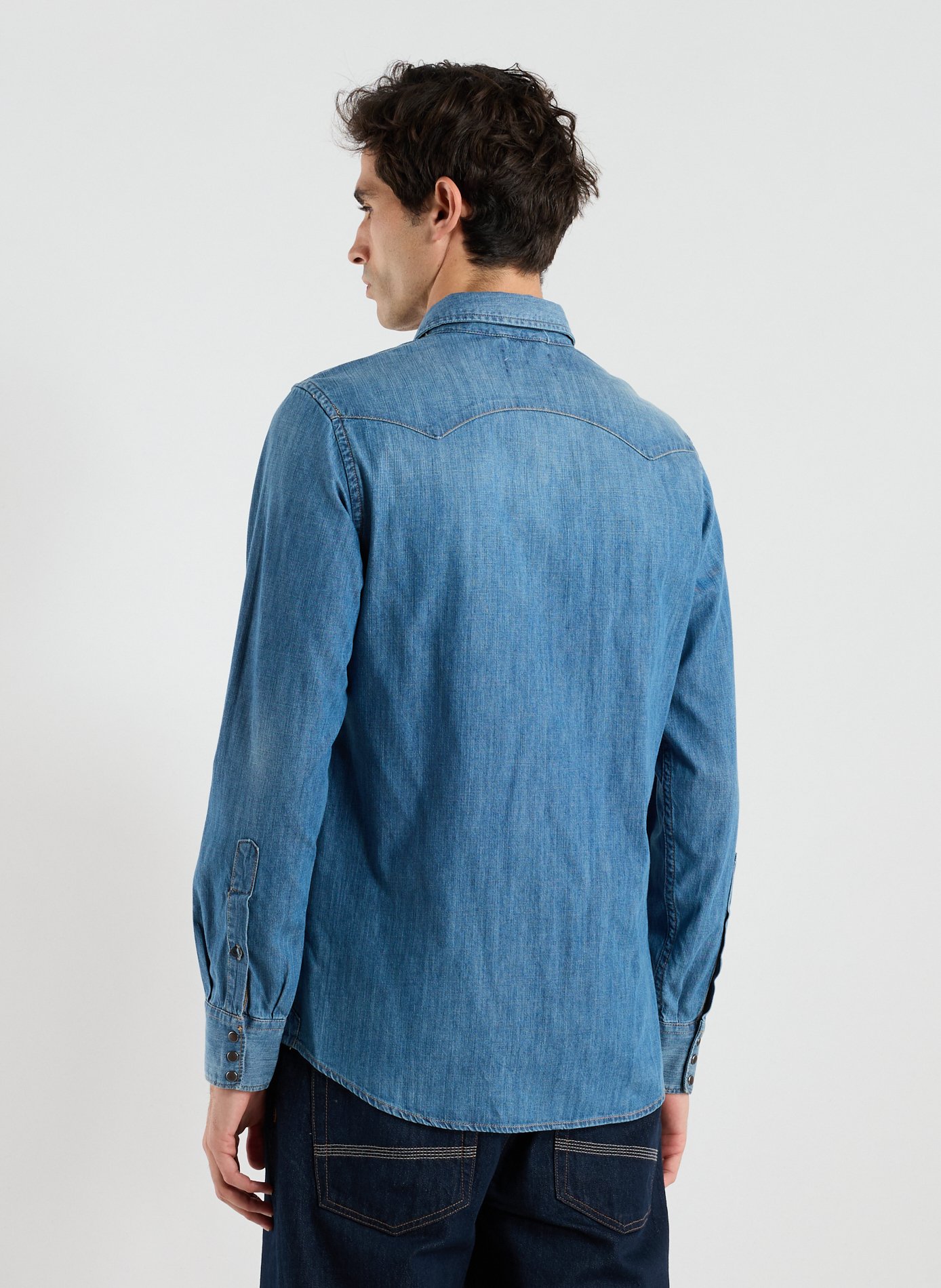 Chemise en jean REPLAY Bleu