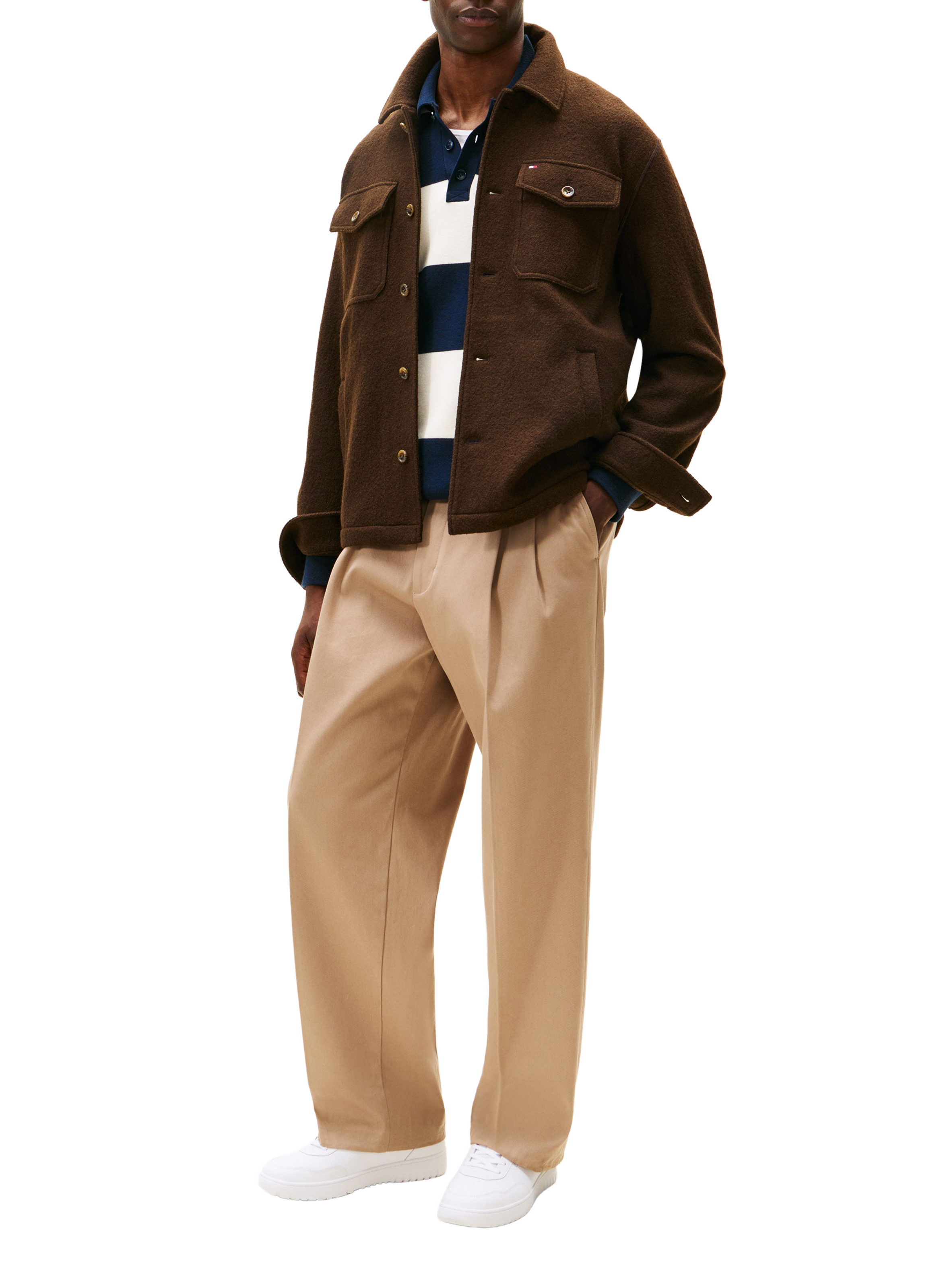 Cowhide Blend Sneakers TOMMY HILFIGER White