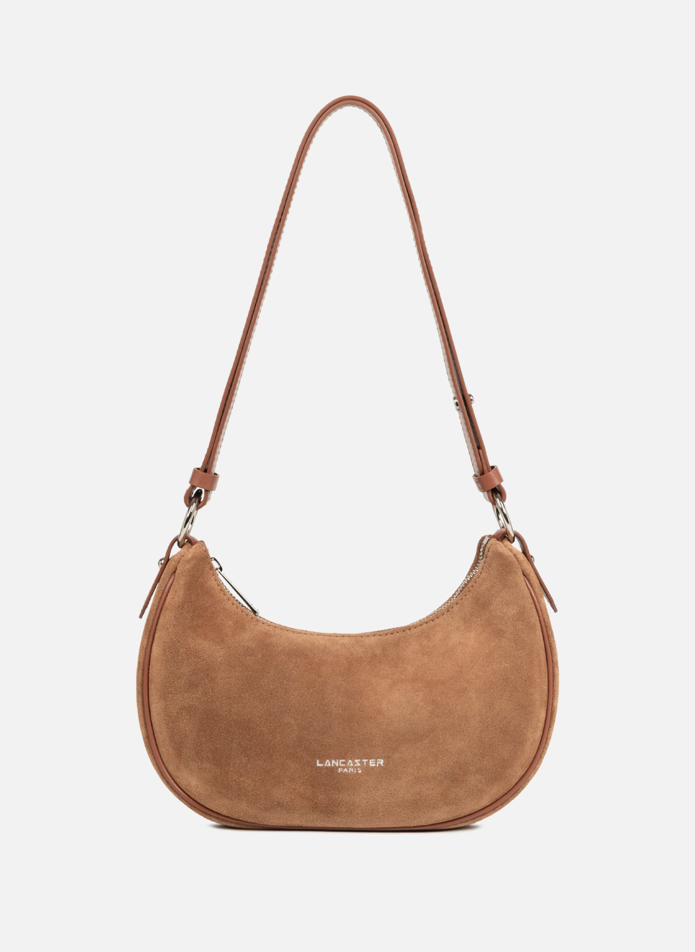 LANCASTER Small shoulder bag - Suède Brown
