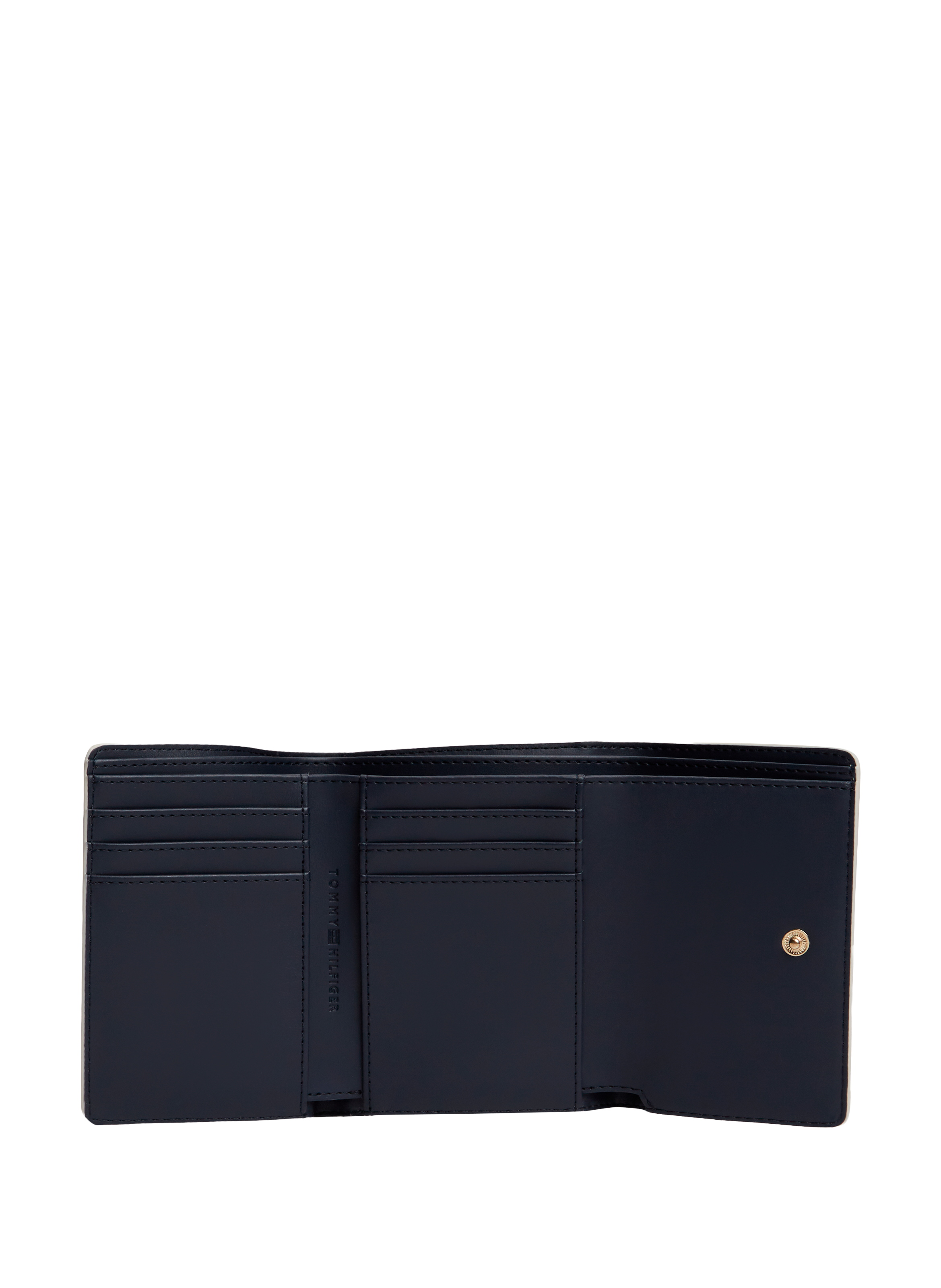 Three-fold monogram wallet TOMMY HILFIGER Beige