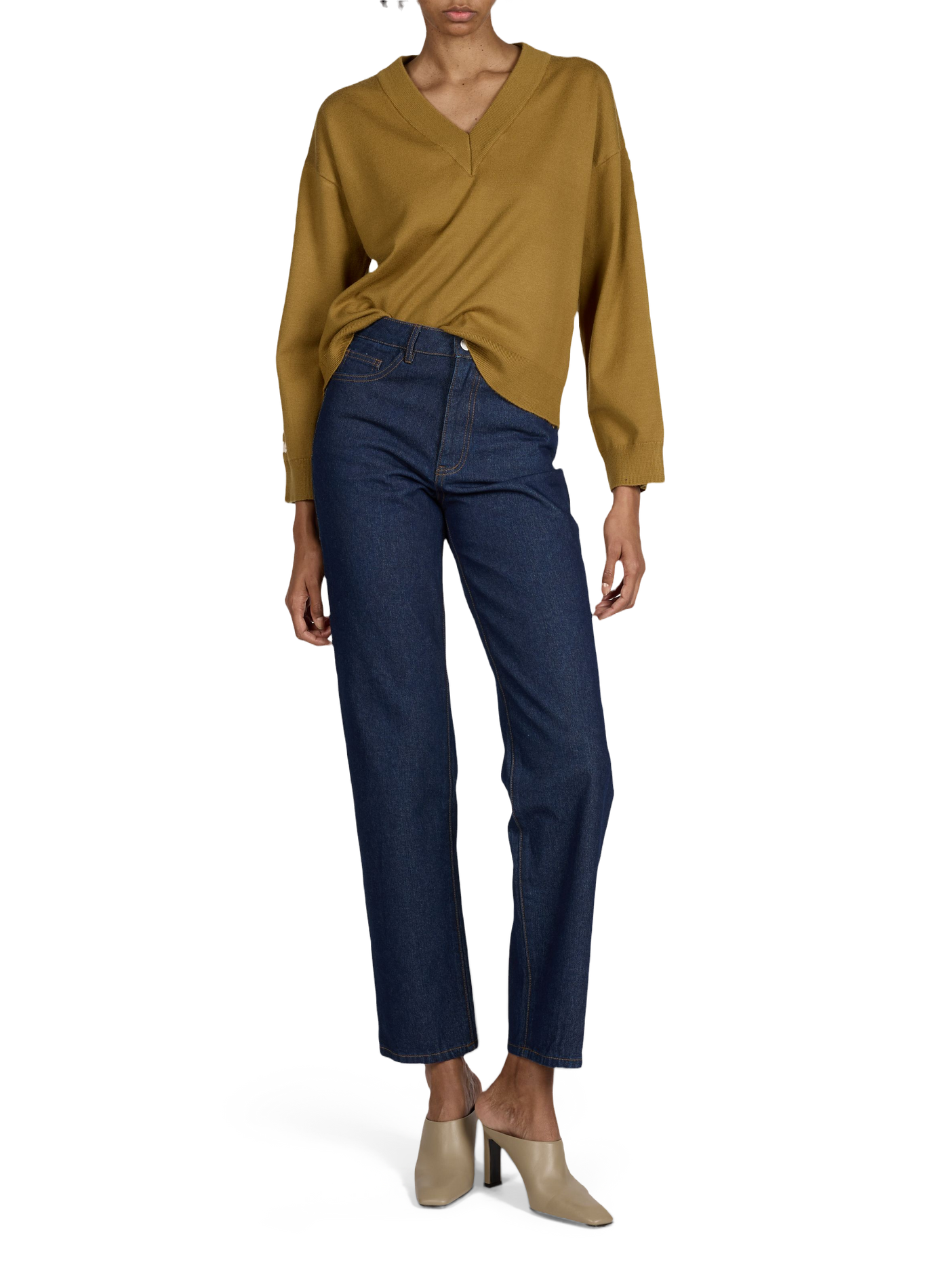 Vikasta V-neck sweater VILA Brown