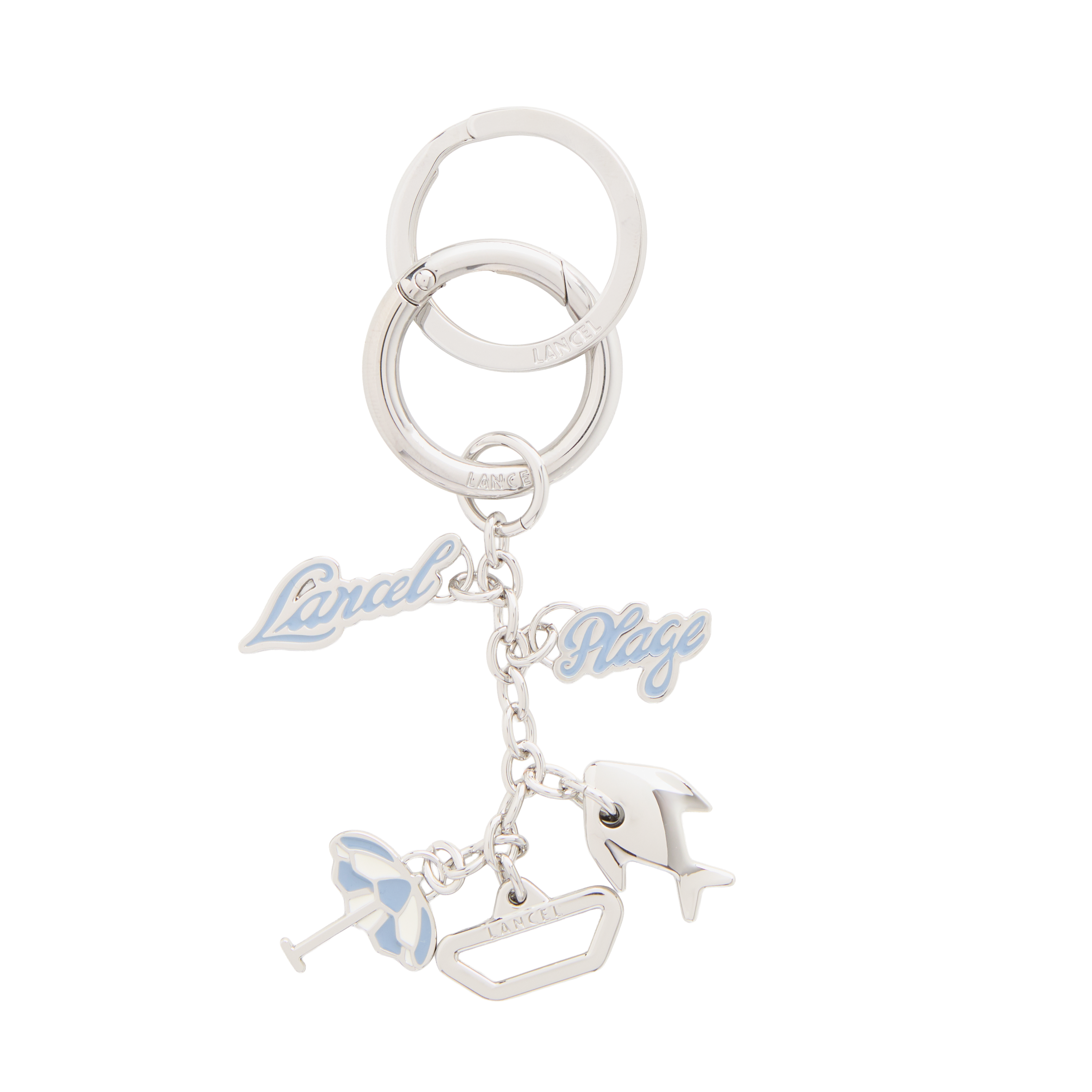 Key ring capsule lancel beach in metal LANCEL Blue