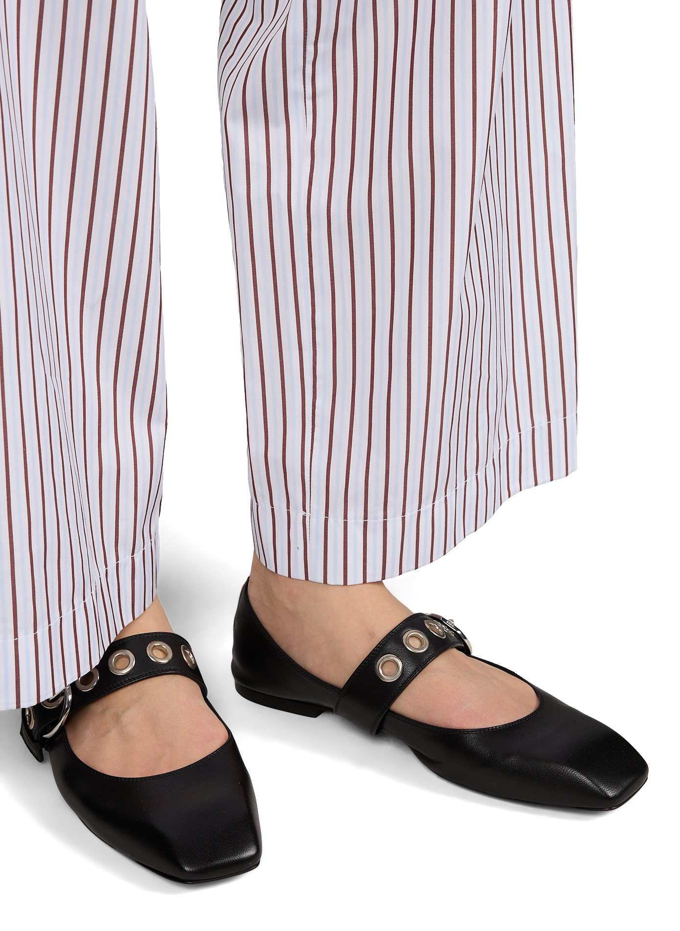 Uma lamb leather ballet flats AEYDE Black