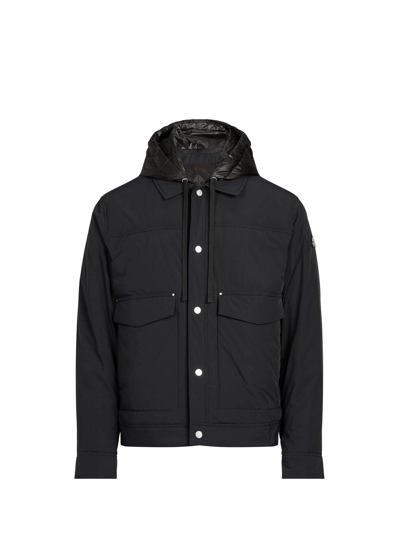 Brixton lightweight down trucker jacket MOOSE KNUCKLES Black