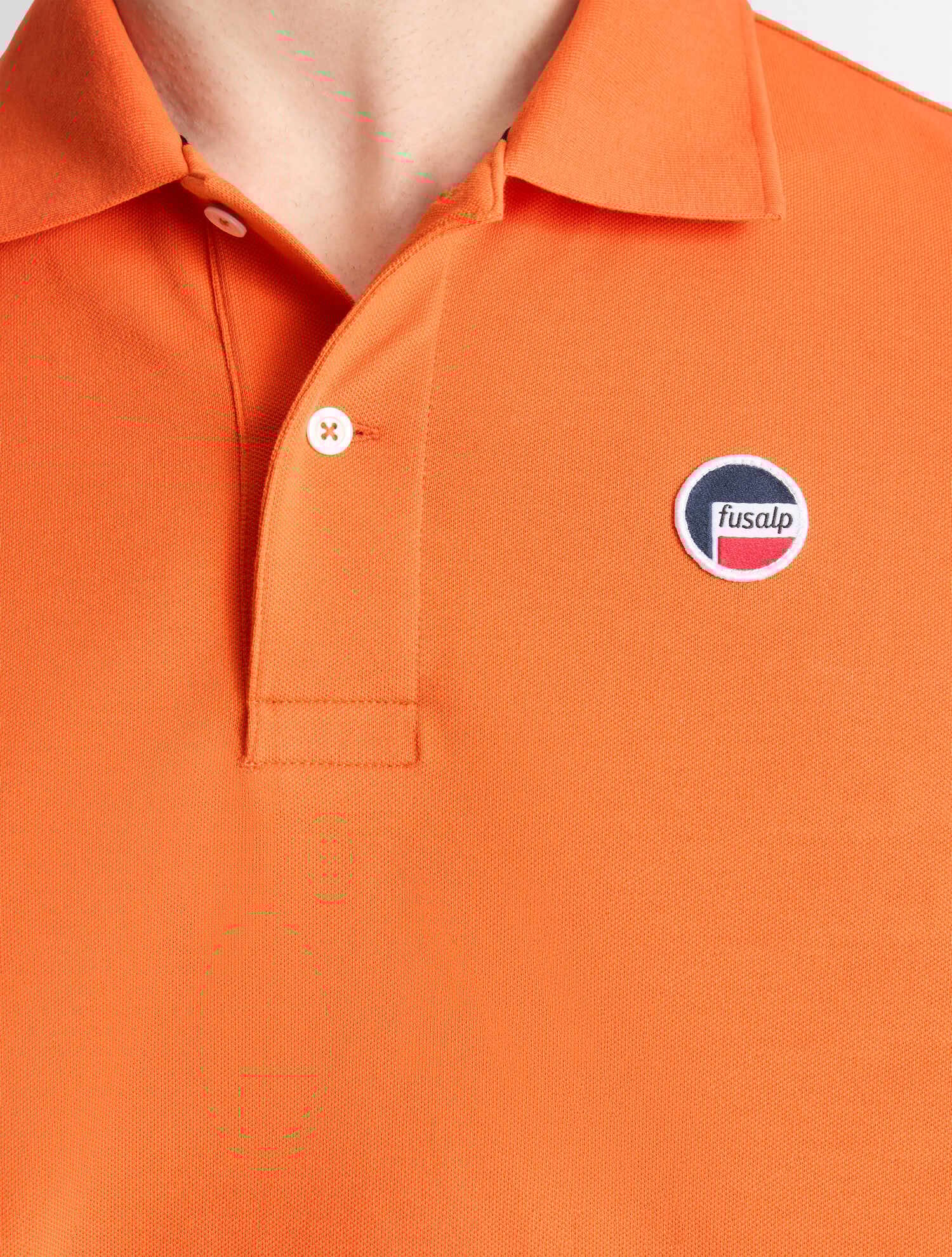 Polo manches courtes elbin col polo coupe ajustée FUSALP Rouge