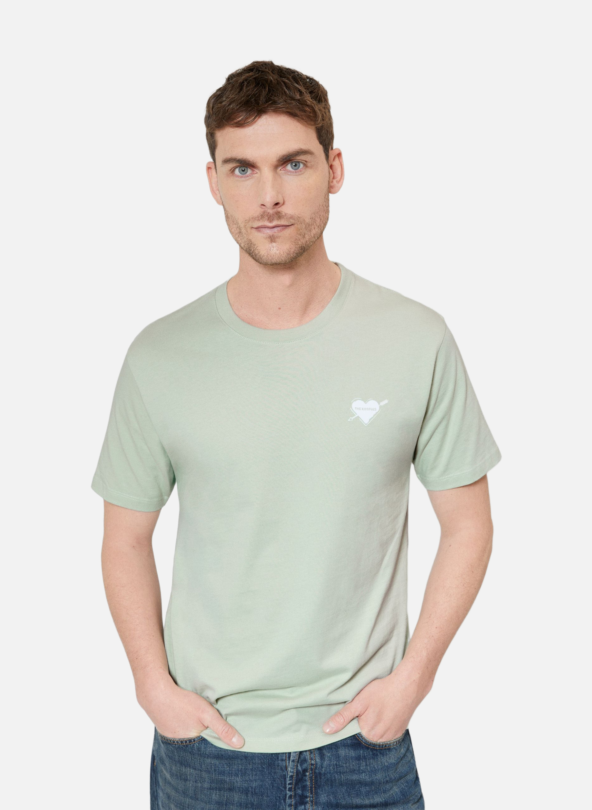 T-shirt avec flocage coeur THE KOOPLES Vert