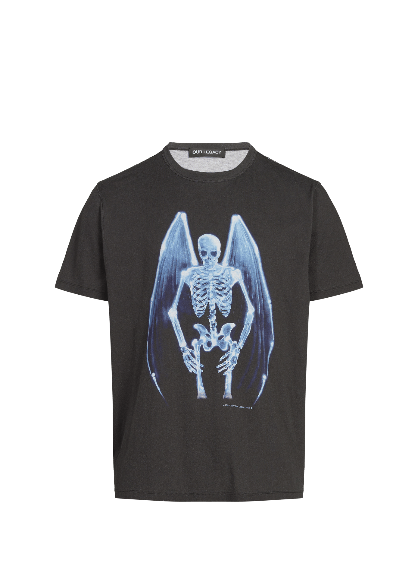 T-shirt imprimé New Box Fallen Angel en coton OUR LEGACY Noir