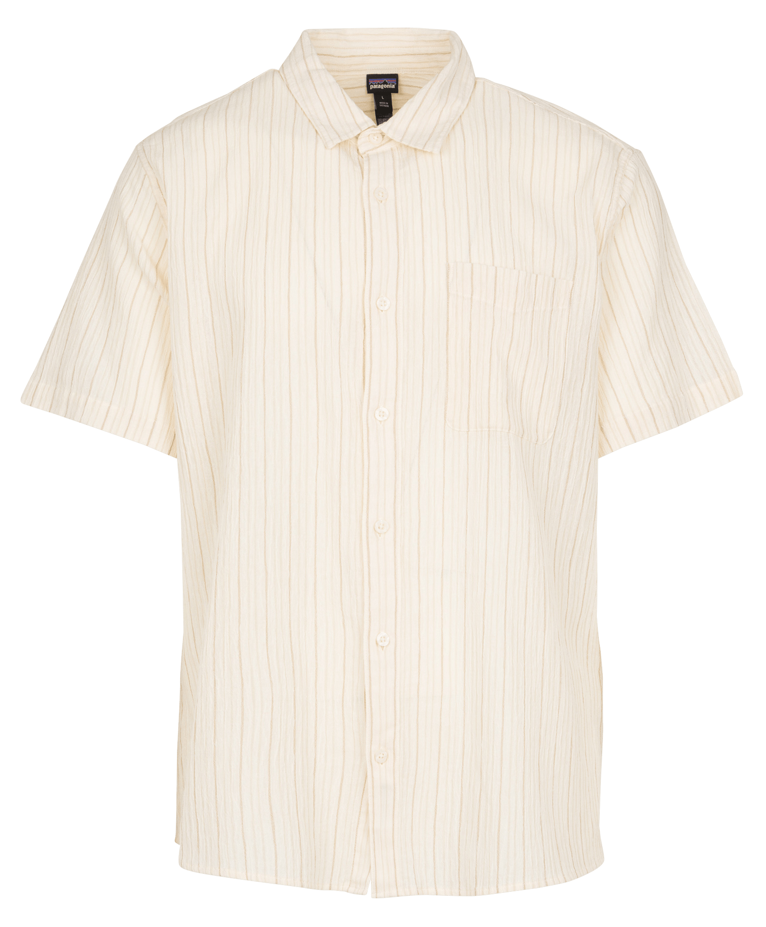 Straight shirt with classic collar in organic cotton PATAGONIA Beige