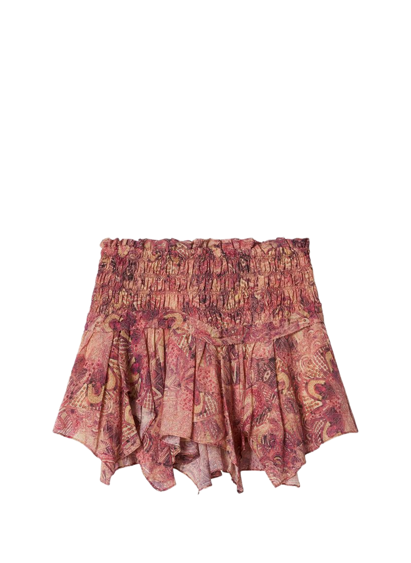 Short silk ruffled skirt by Ceiva ISABEL MARANT Pink
